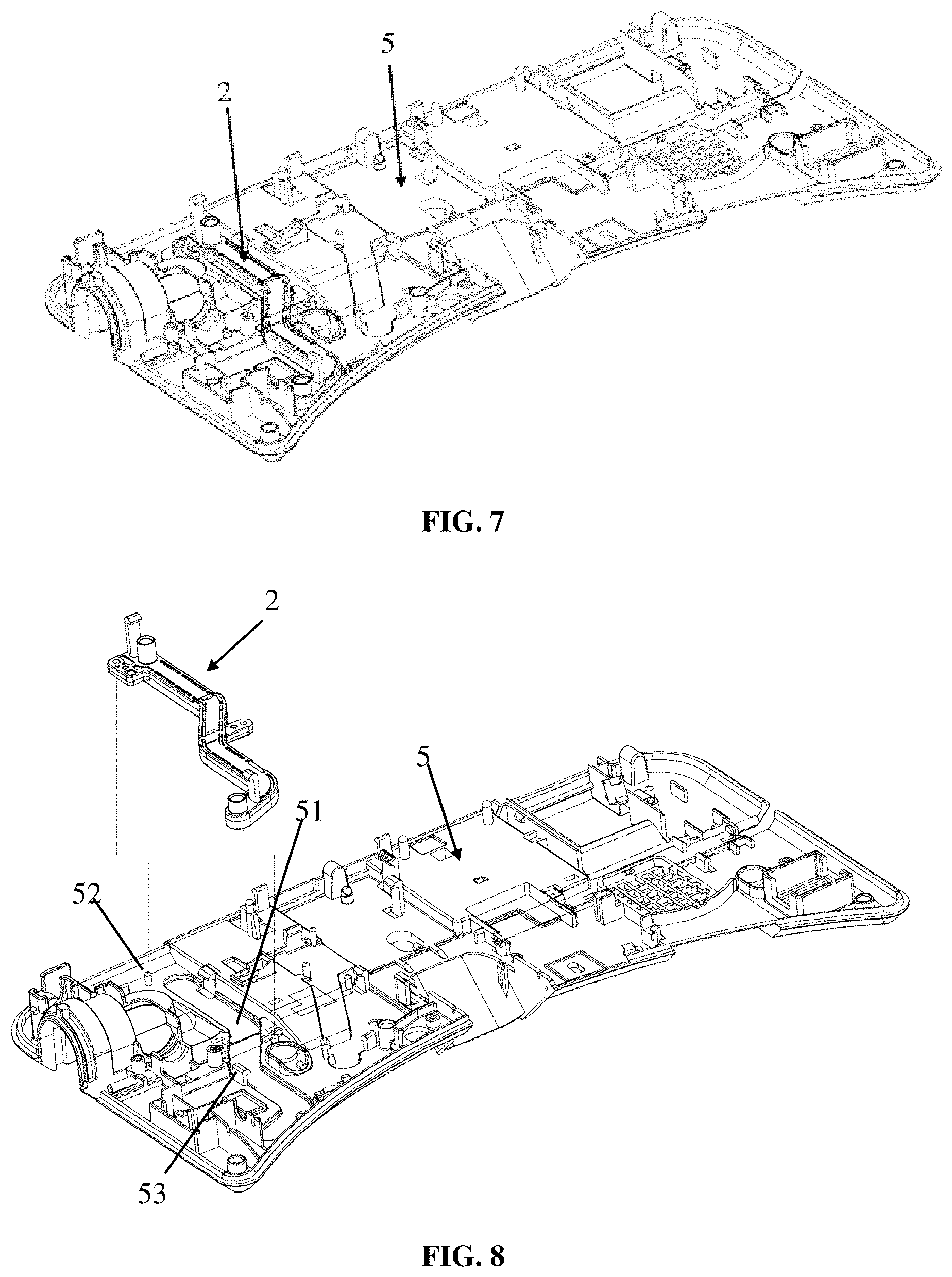 Patent US12320108 Figure 5 – Waterway installation structure in a toilet