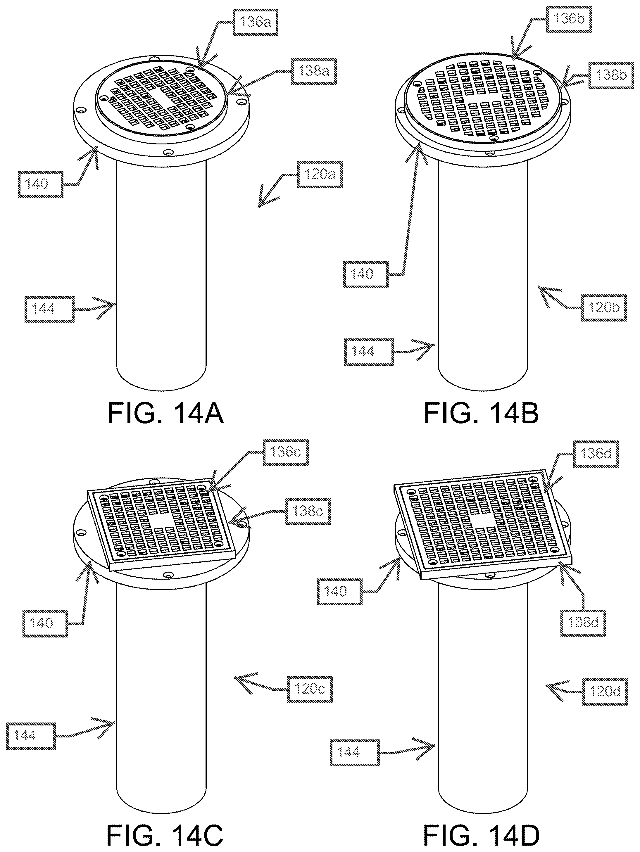 Patent US12320112 Figure 14 – Modular drain assembly for pod constructed room