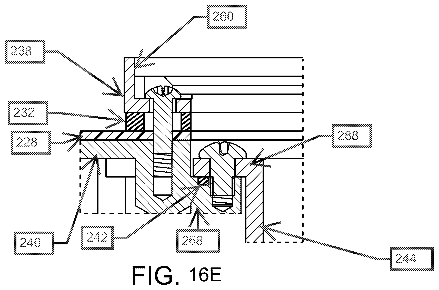 Patent US12320112 Figure 19 – Modular drain assembly for pod constructed room