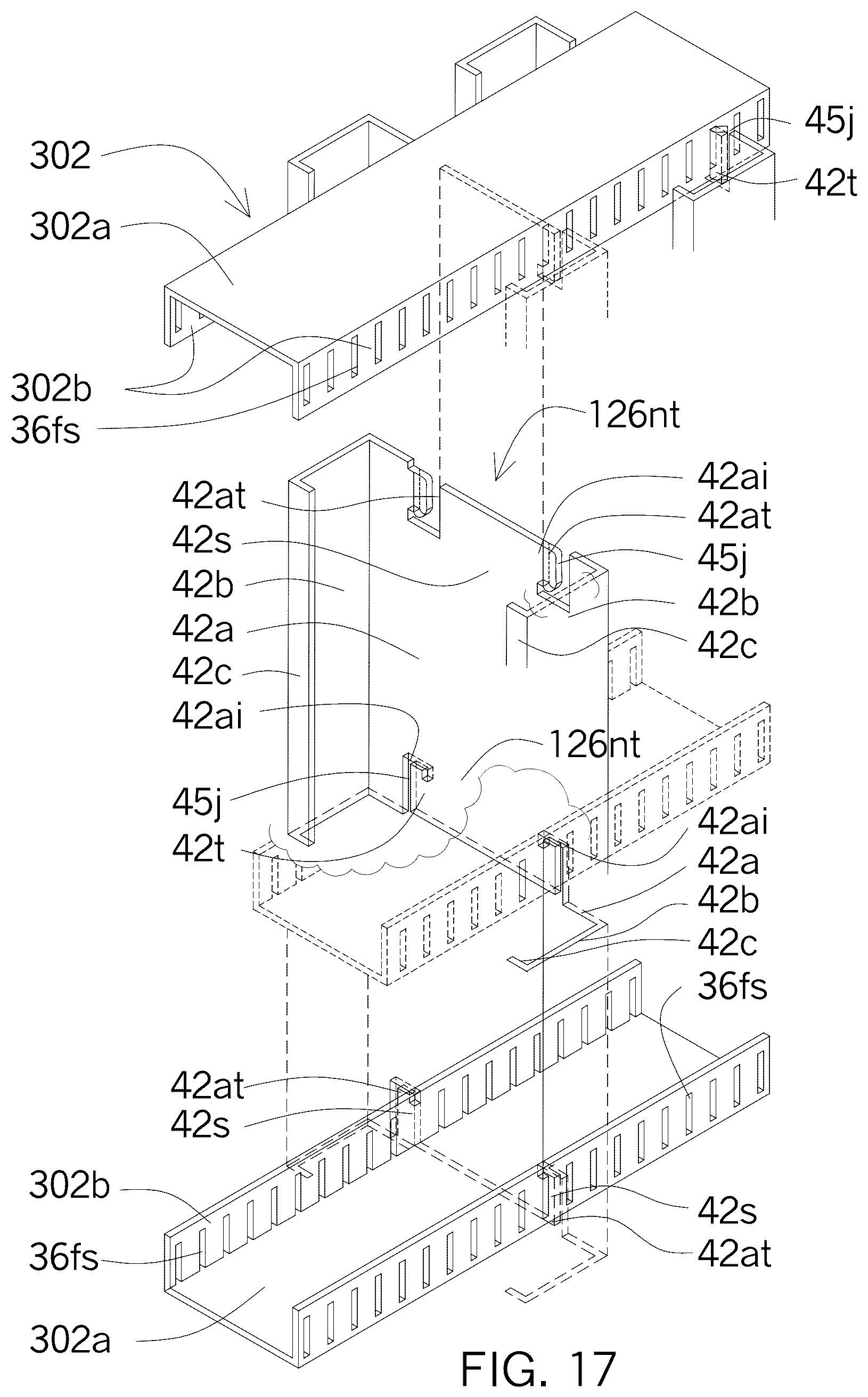 Patent US12320113 Figure 9 – Metal framing self-locking connectors