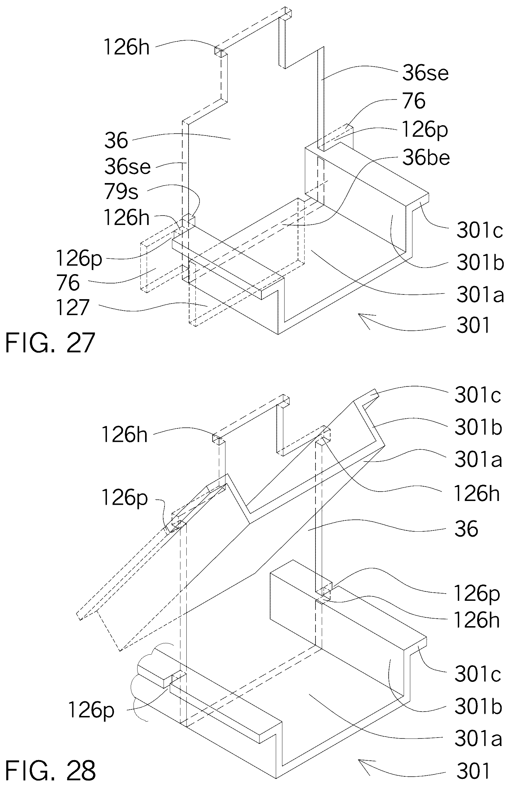 Patent US12320113 Figure 16 – Metal framing self-locking connectors