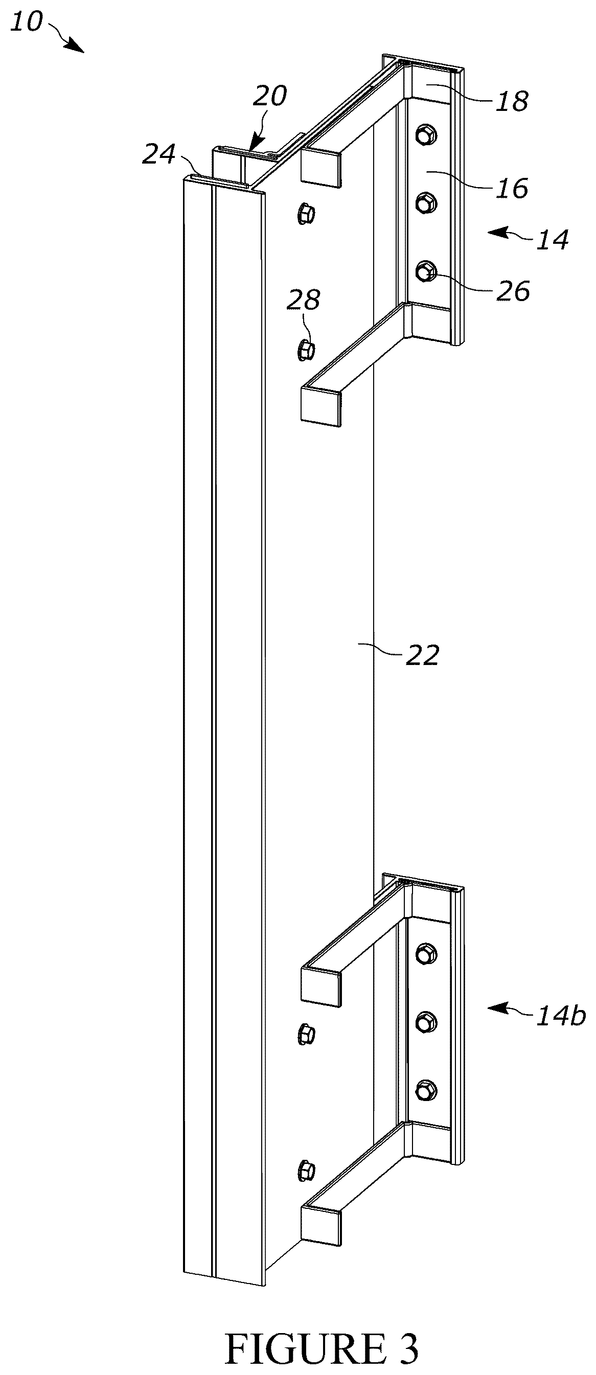 Patent US12320114 Figure 3 – Method of installing an adjustable support system for a building structure