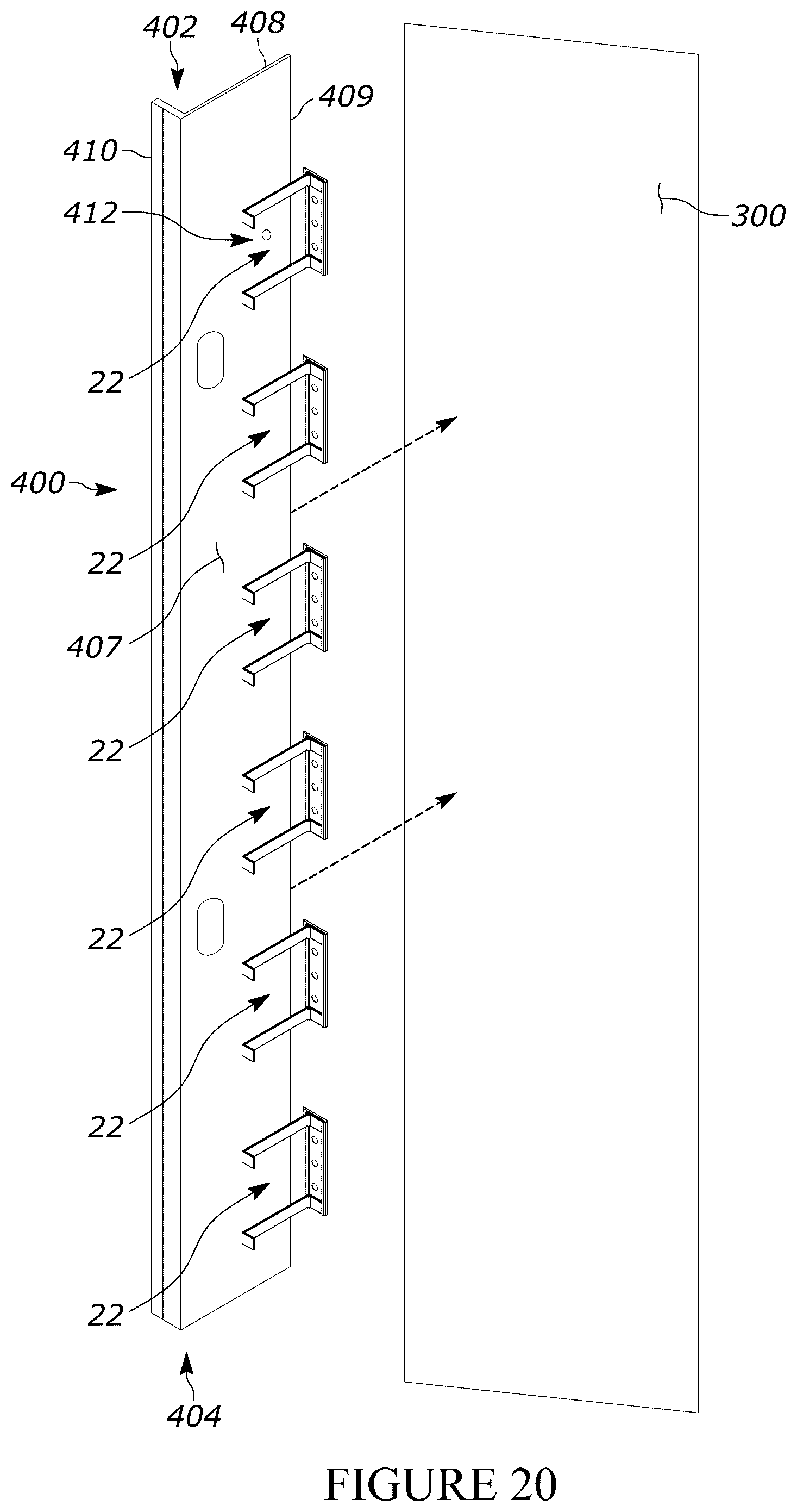 Patent US12320114 Figure 18 – Method of installing an adjustable support system for a building structure