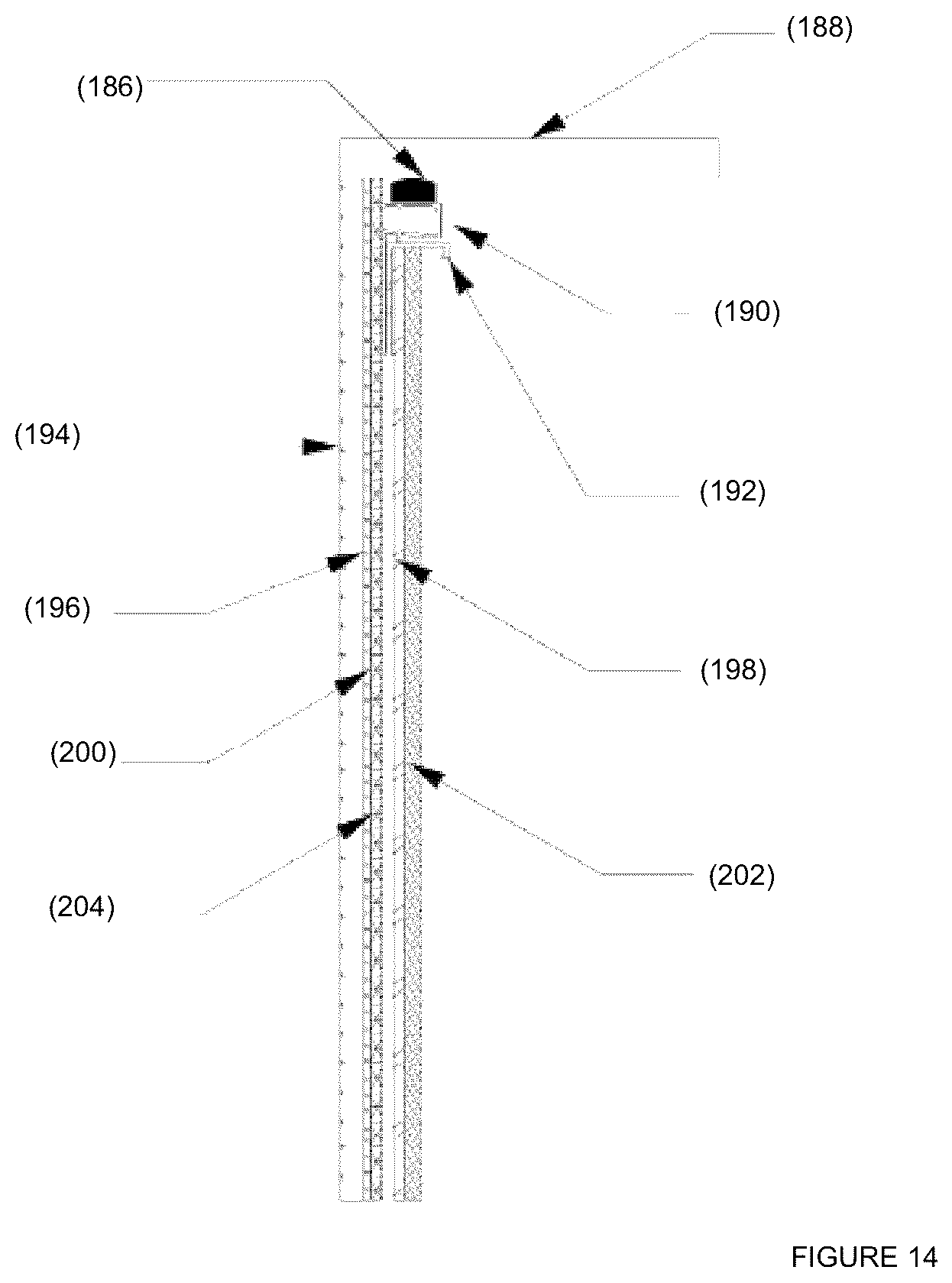 Patent US12320115 Figure 12 – Top of wall ventilation screed device and assembly