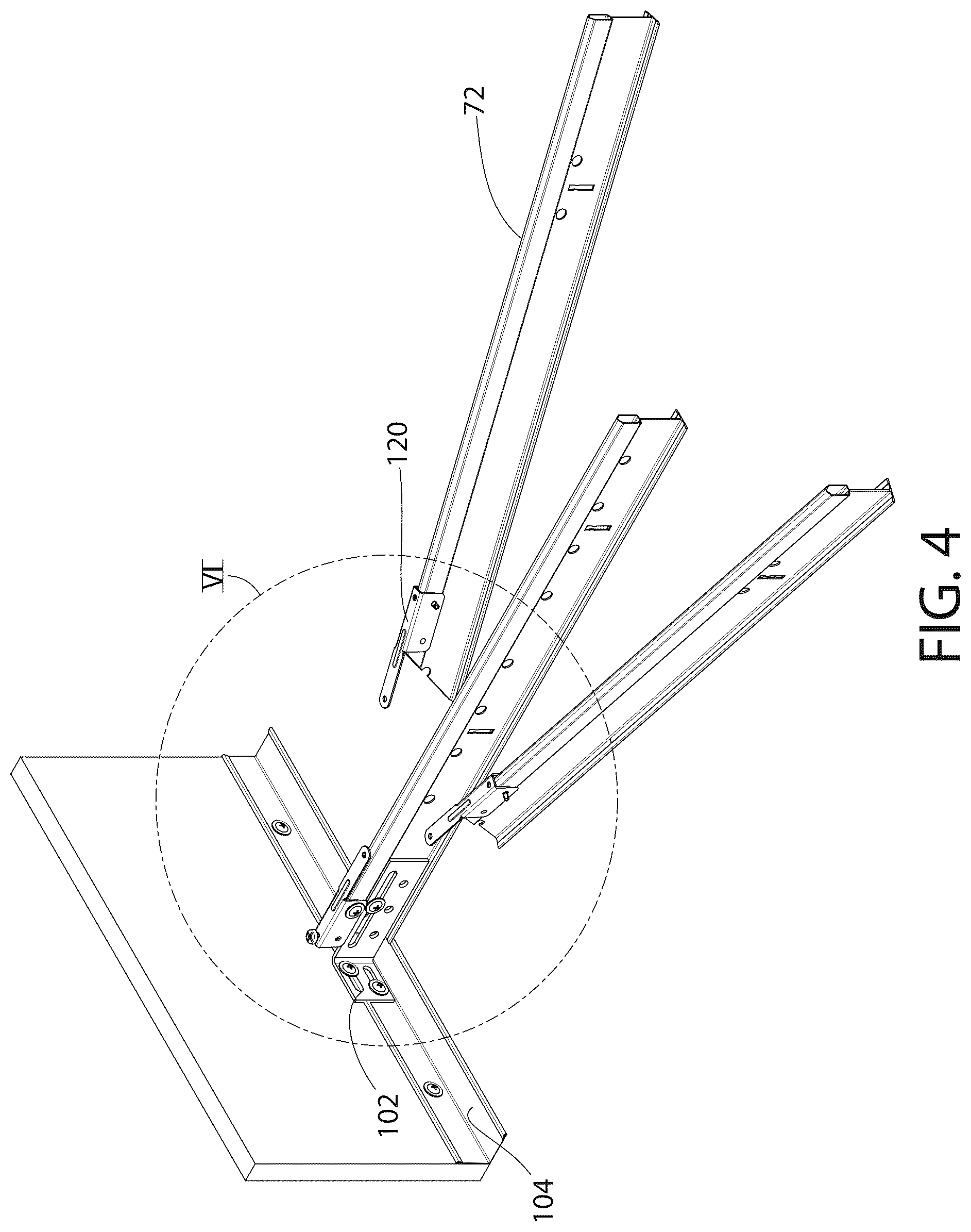 Patent US12320116 Figure 4 – Ceiling system