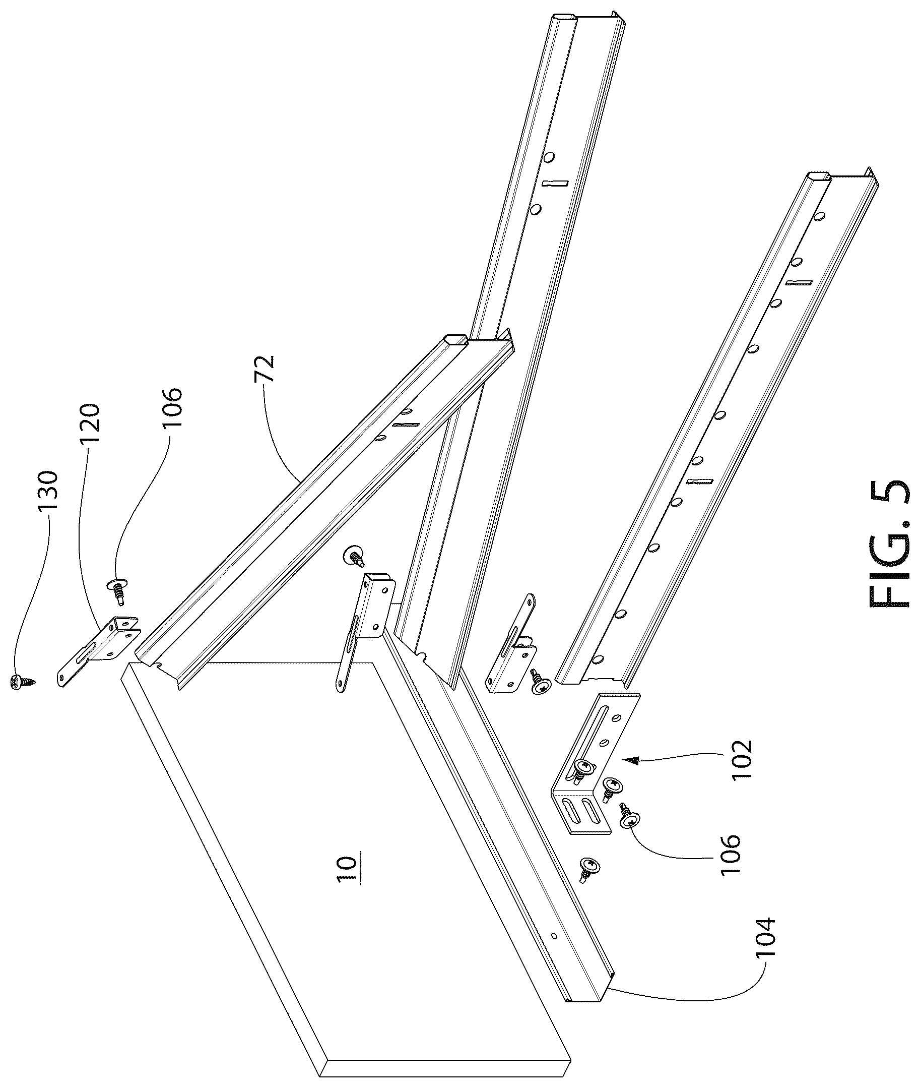 Patent US12320116 Figure 5 – Ceiling system