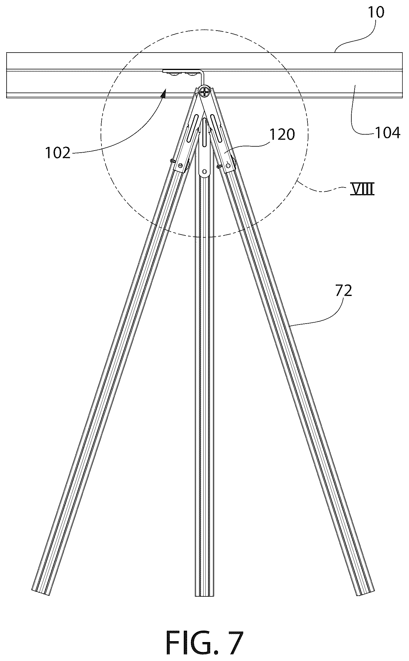 Patent US12320116 Figure 7 – Ceiling system