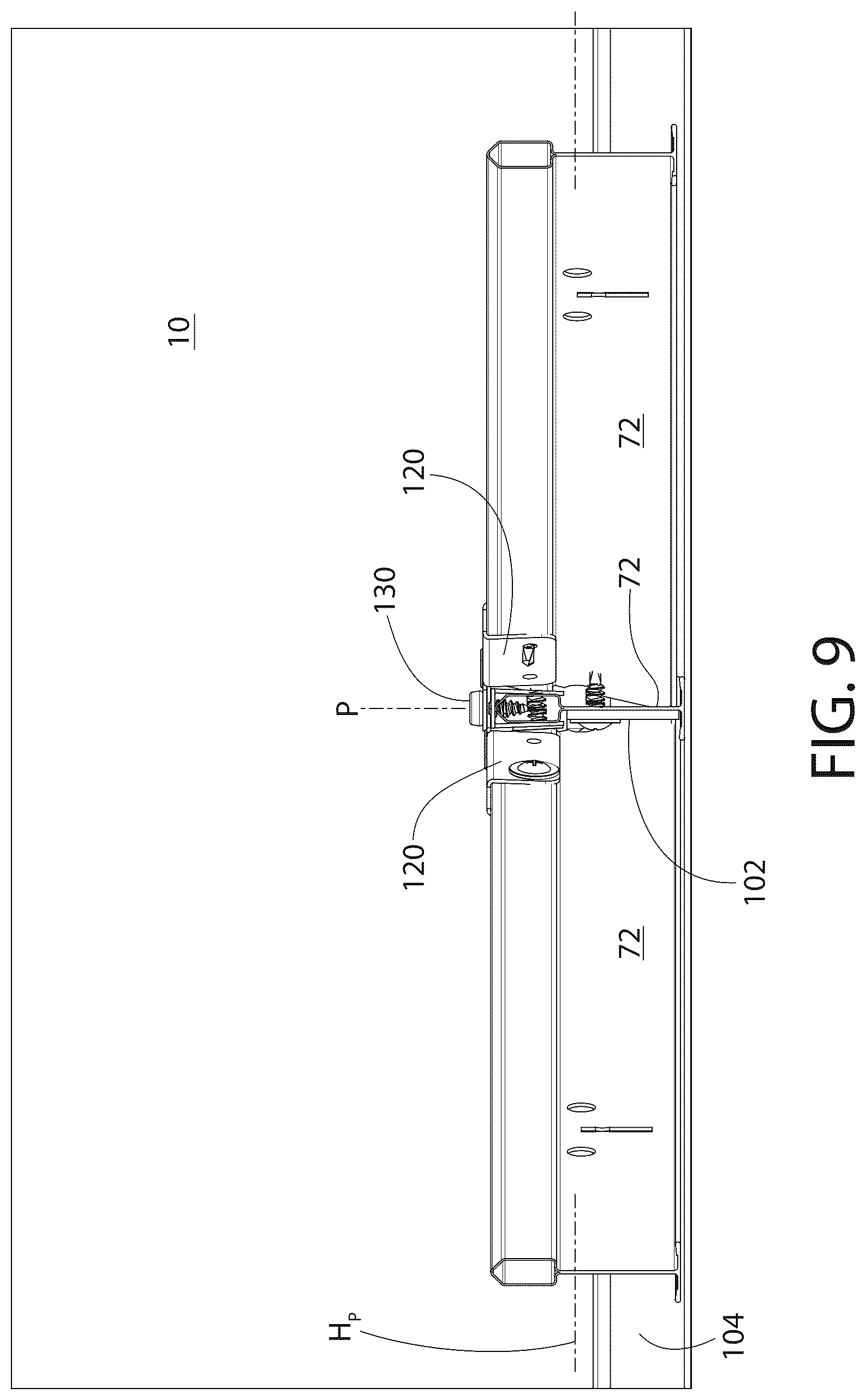 Patent US12320116 Figure 9 – Ceiling system