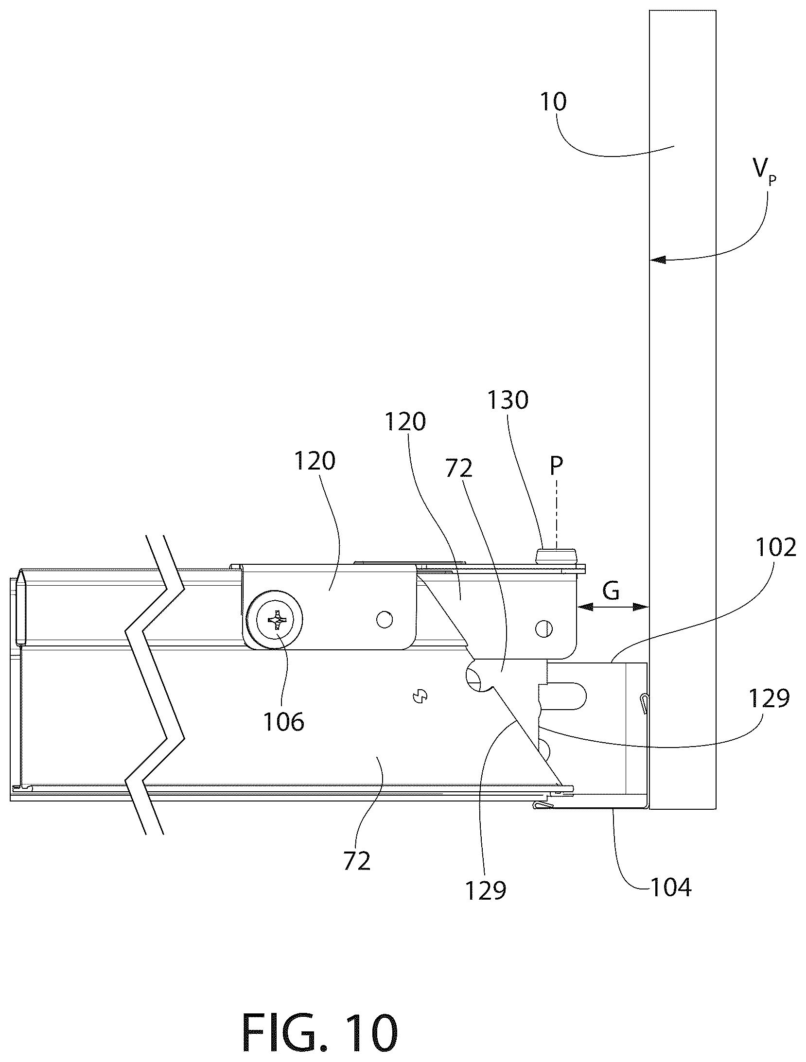 Patent US12320116 Figure 10 – Ceiling system