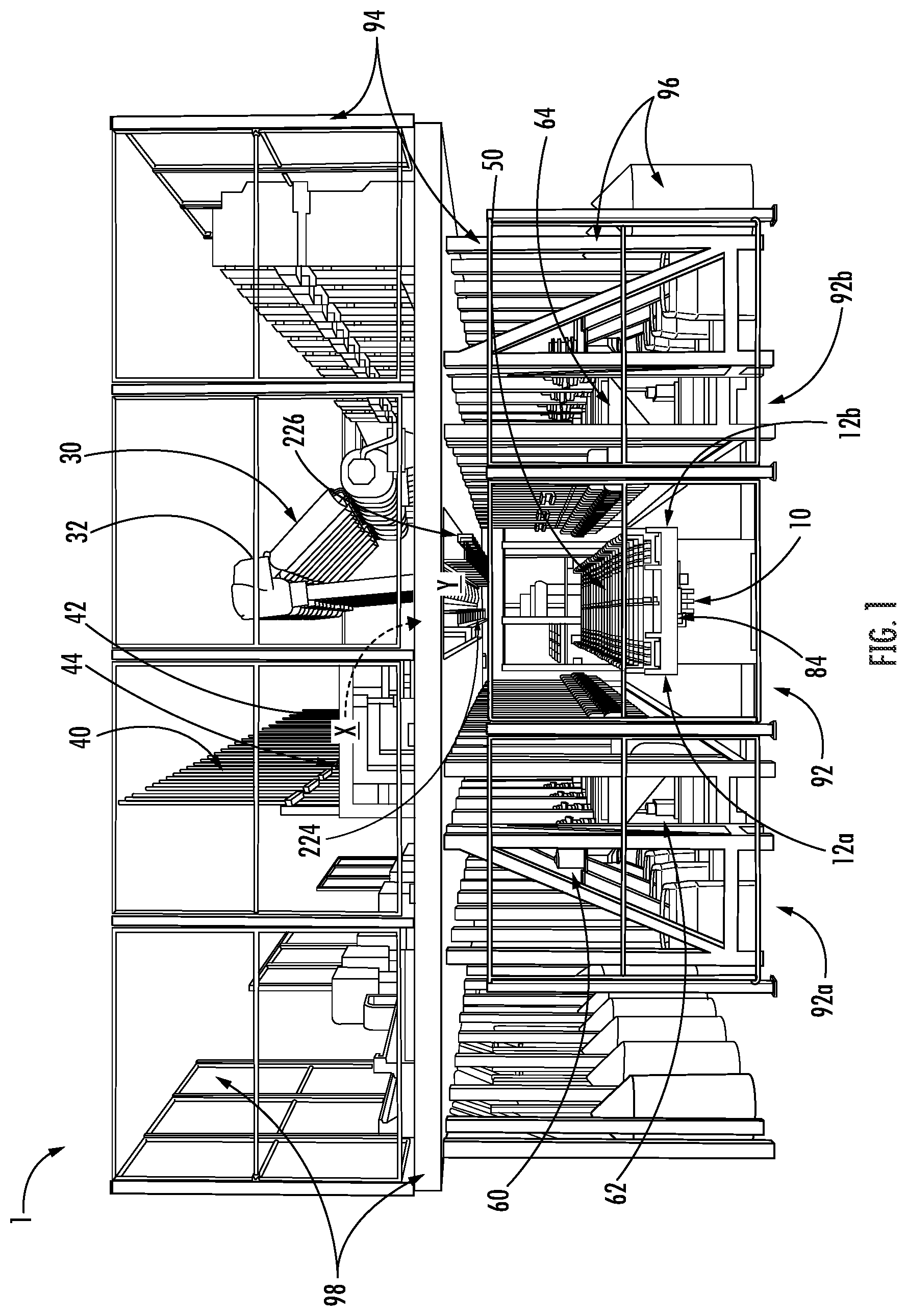 Patent US12320117 Figure 1 – Joist table systems and methods