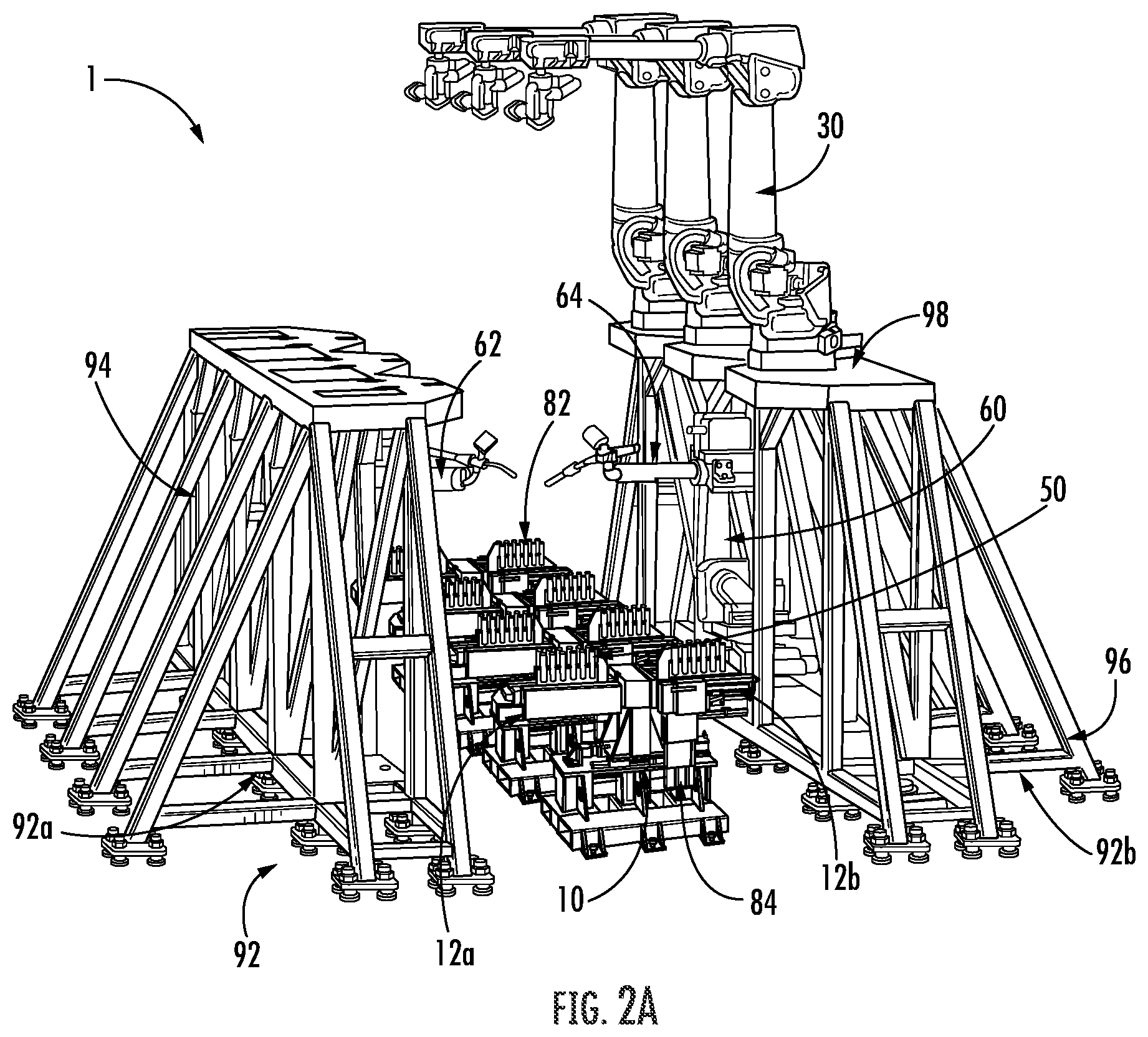 Patent US12320117 Figure 2 – Joist table systems and methods