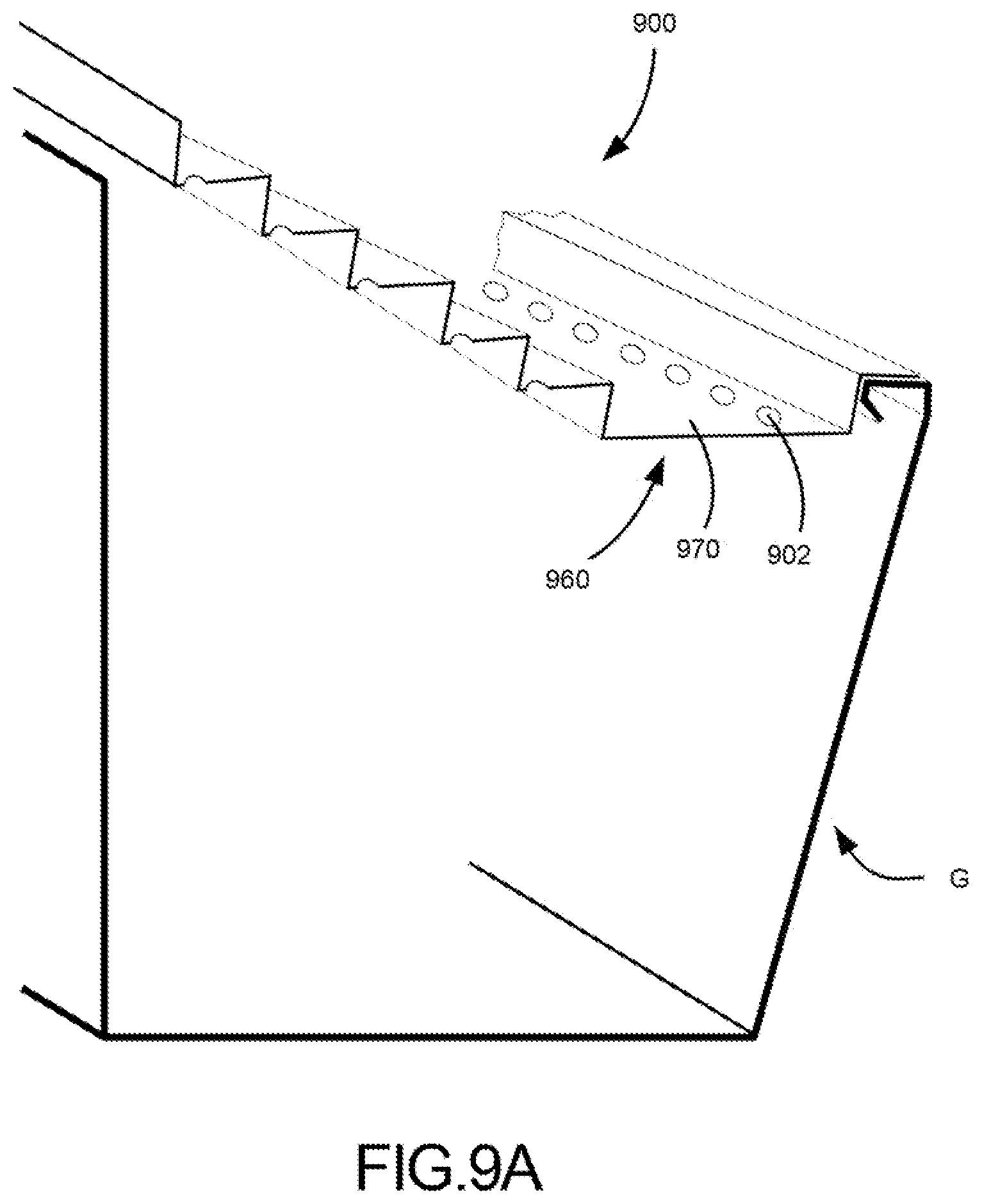 Patent US12320121 Figure 12 – Stepped gutter guard