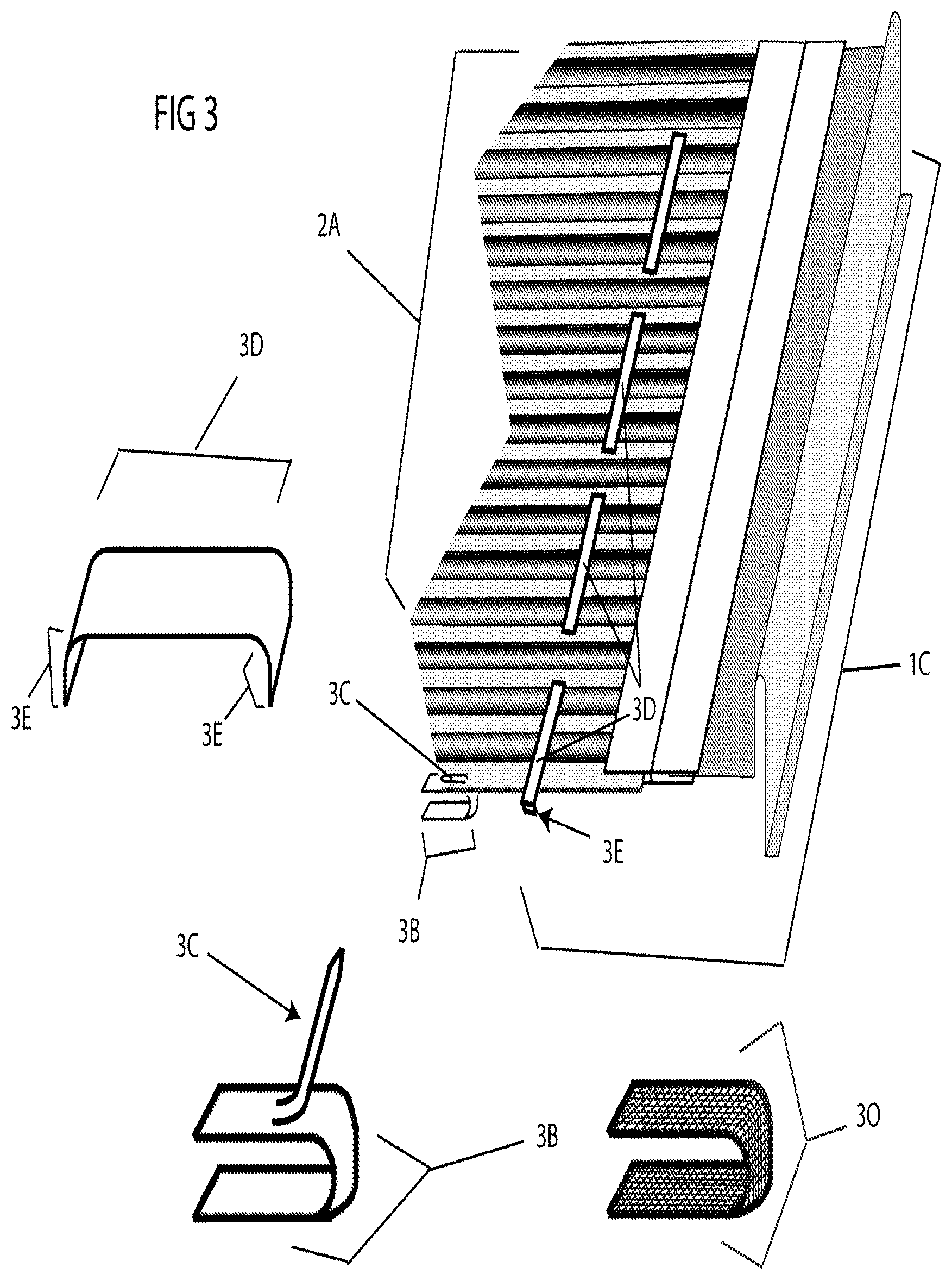Patent US12320122 Figure 3 – Filtration device with ion dispersing material