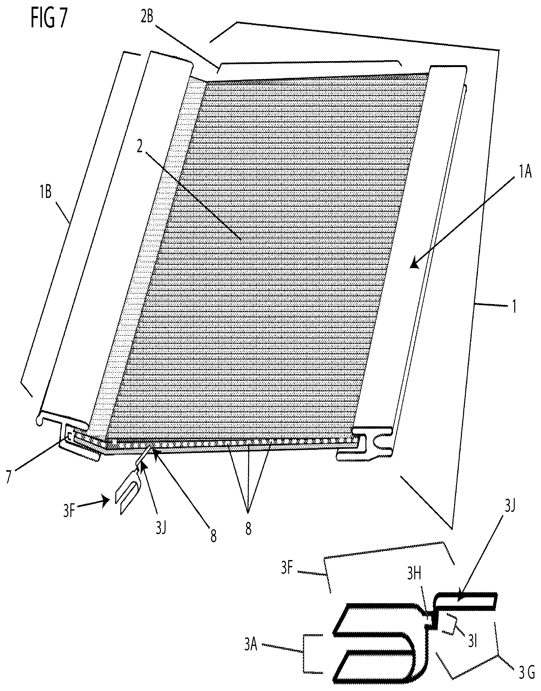 Patent US12320122 Figure 6 – Filtration device with ion dispersing material