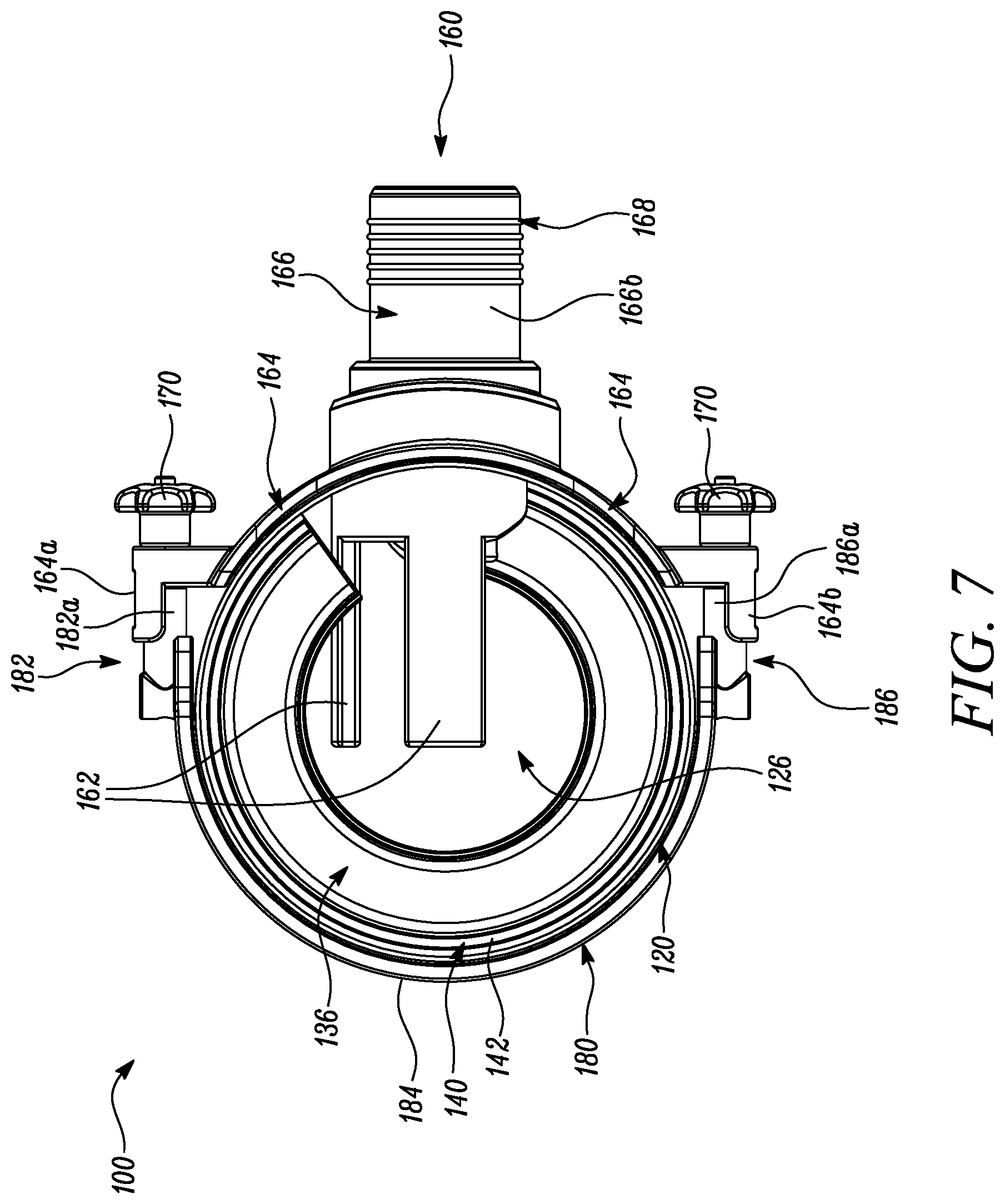 Patent US12320123 Figure 7 – Liquid flow diverter