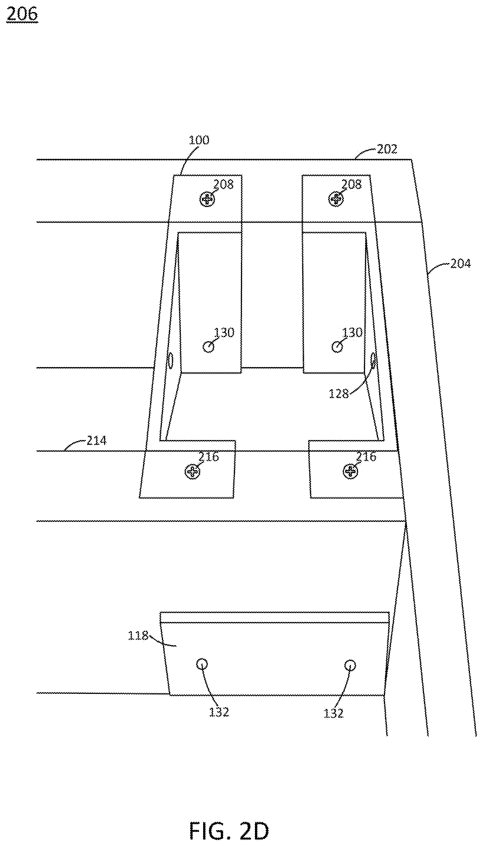 Patent US12320127 Figure 5 – Wood post bracket