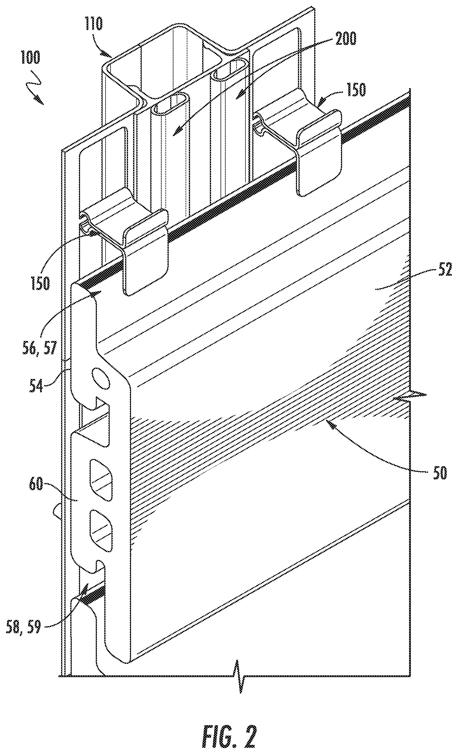 Patent US12320129 Figure 2 – Coupling system for mounting tiles to a building