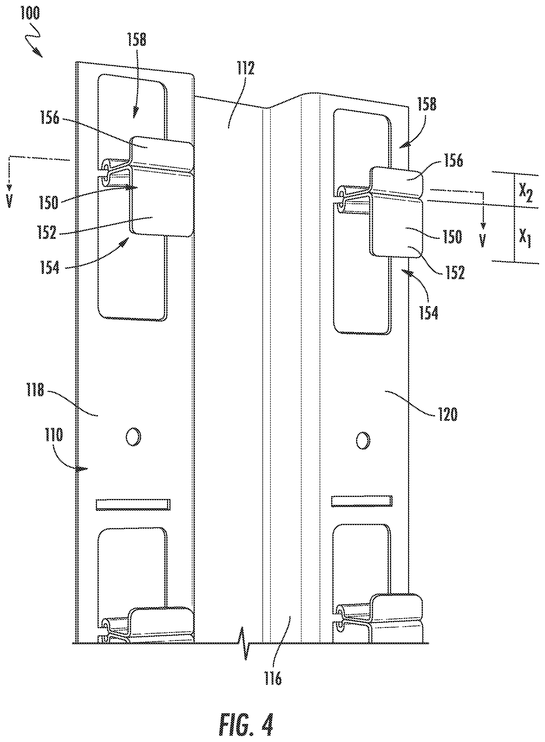 Patent US12320129 Figure 4 – Coupling system for mounting tiles to a building