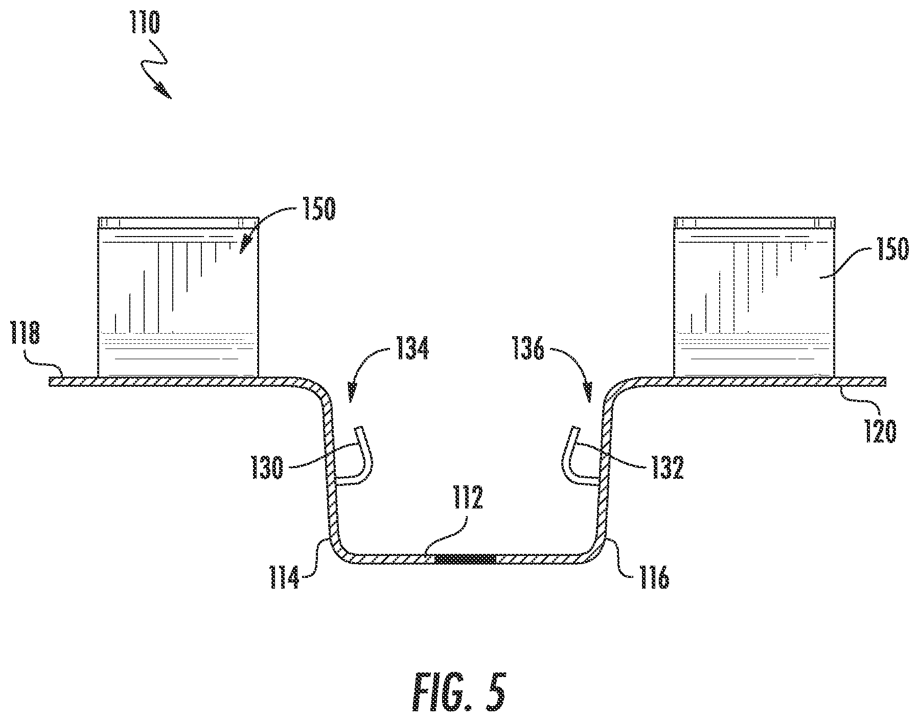 Patent US12320129 Figure 5 – Coupling system for mounting tiles to a building