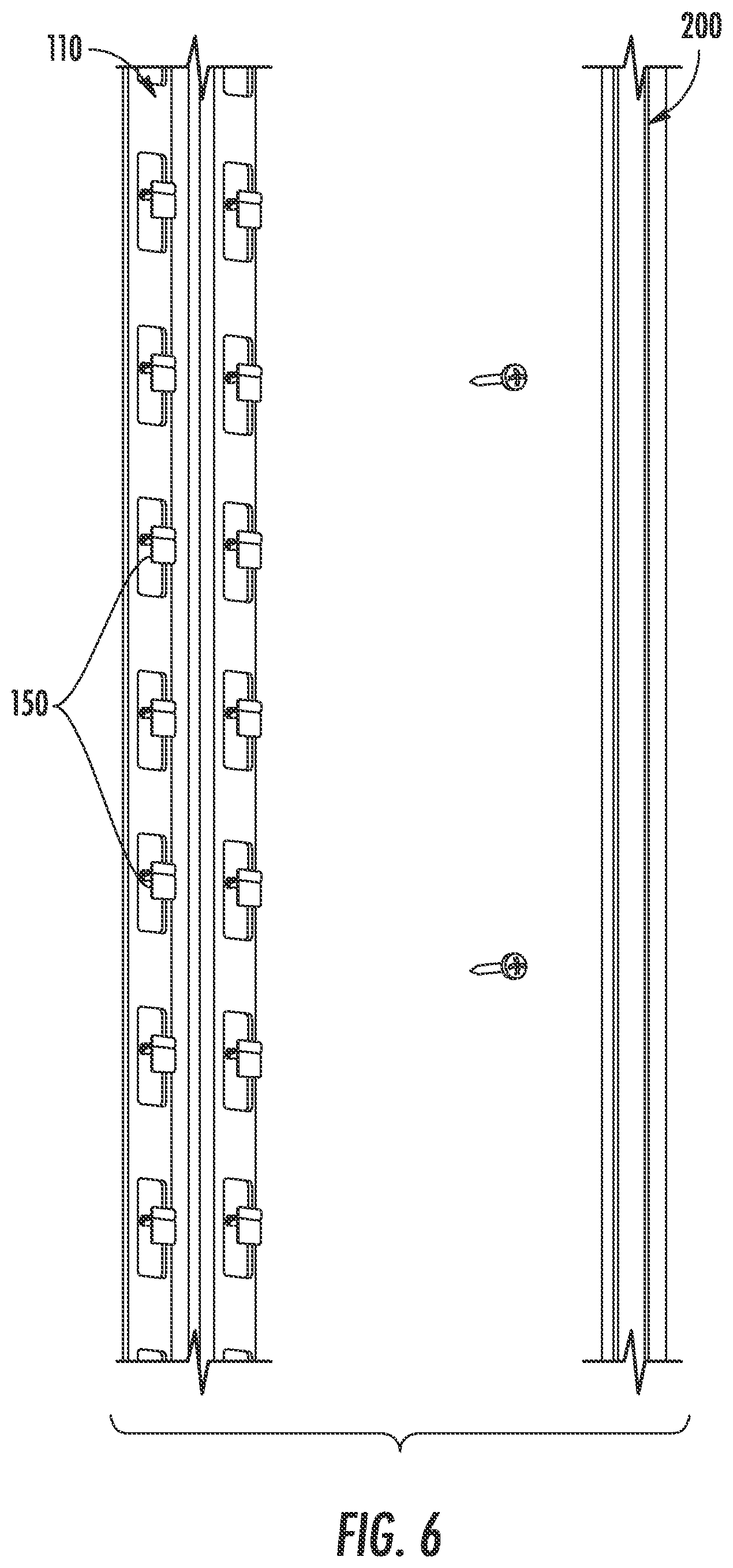 Patent US12320129 Figure 6 – Coupling system for mounting tiles to a building