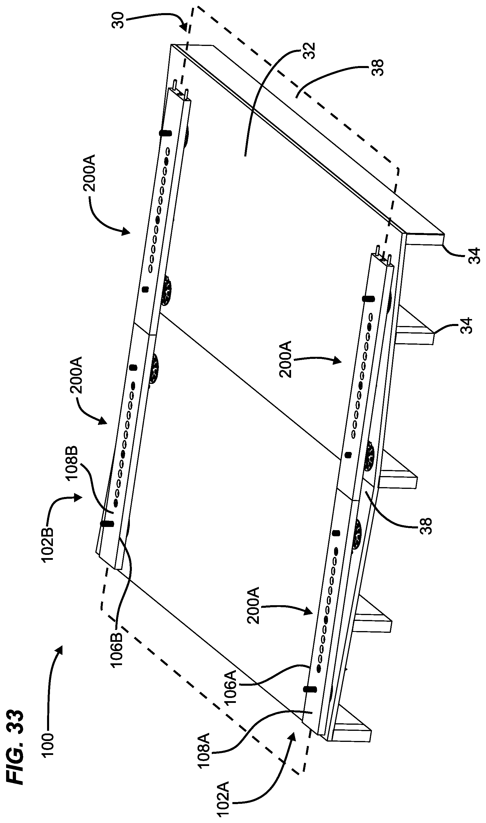 Patent US12320132 Figure 16 – Tile leveling system