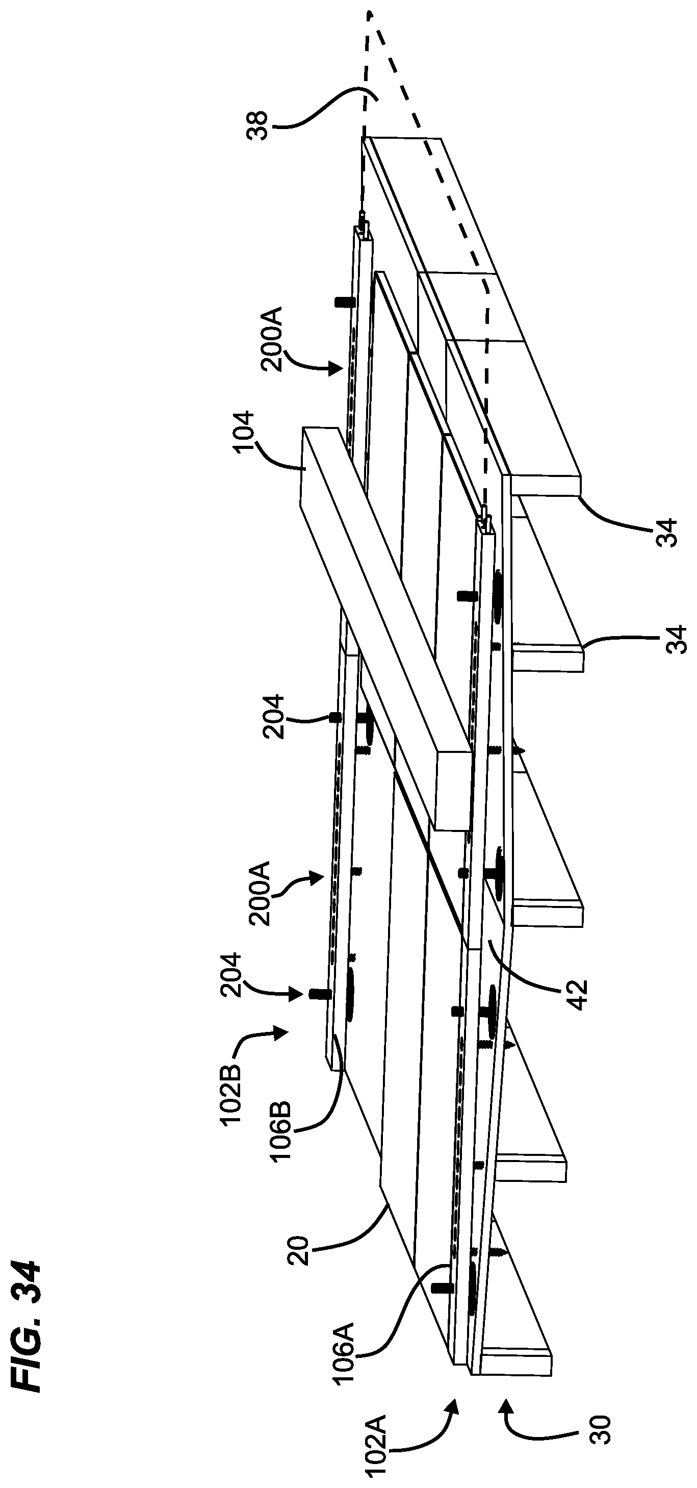 Patent US12320132 Figure 17 – Tile leveling system