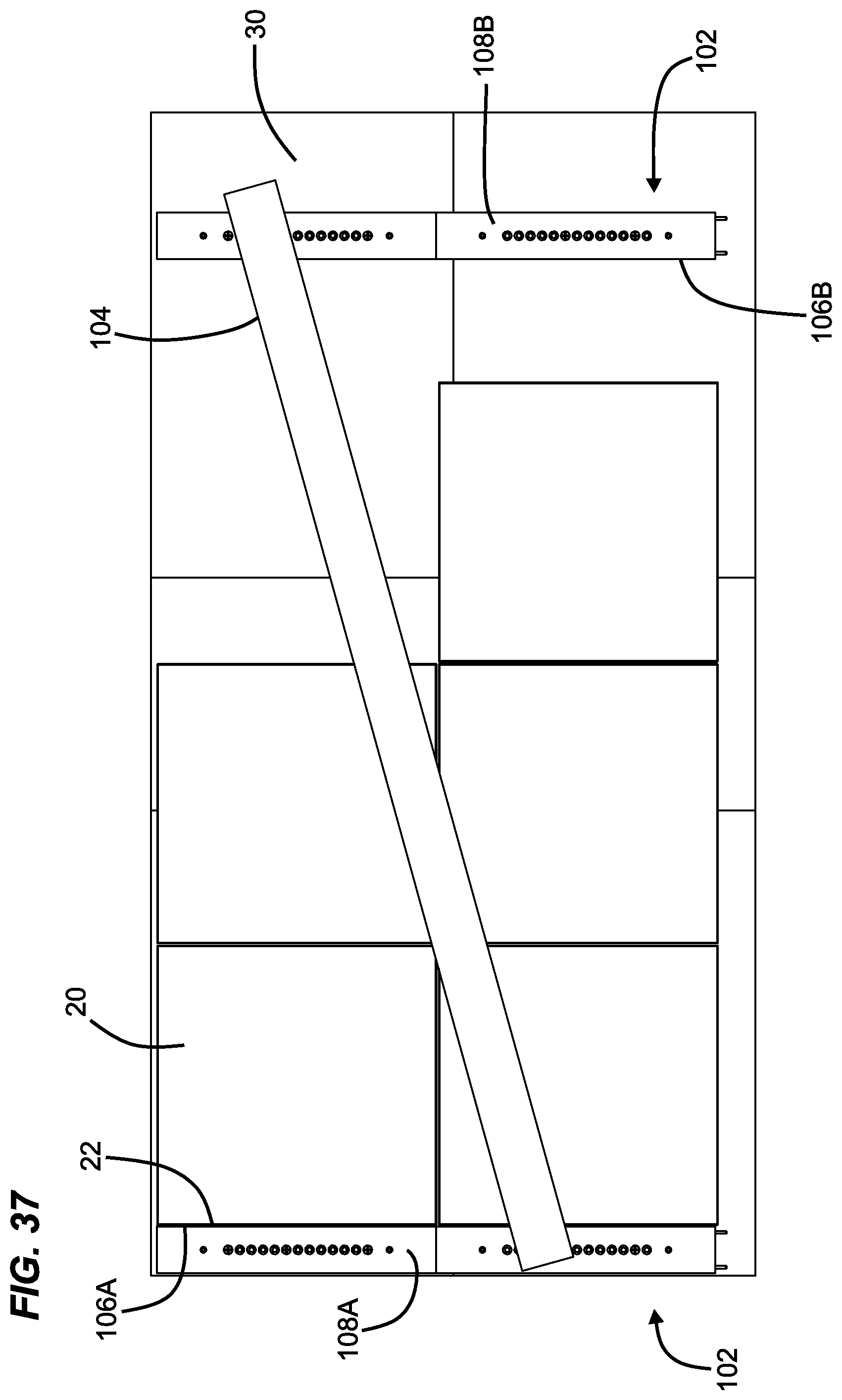 Patent US12320132 Figure 20 – Tile leveling system
