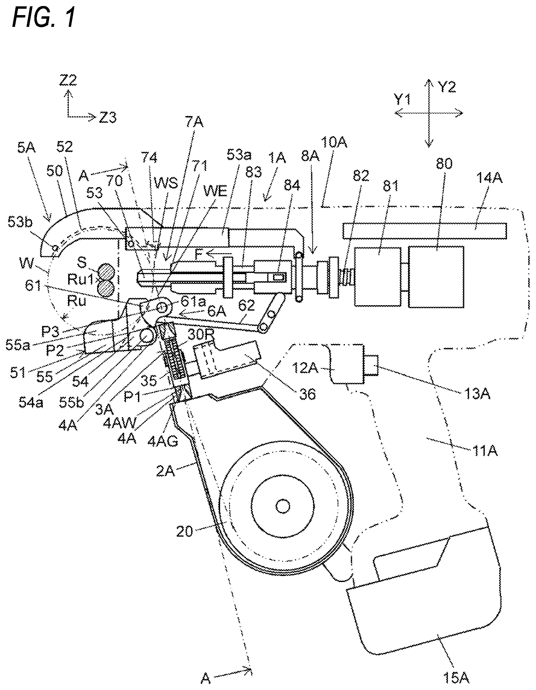 Patent US12320134 — Binding machine — Figure 1
