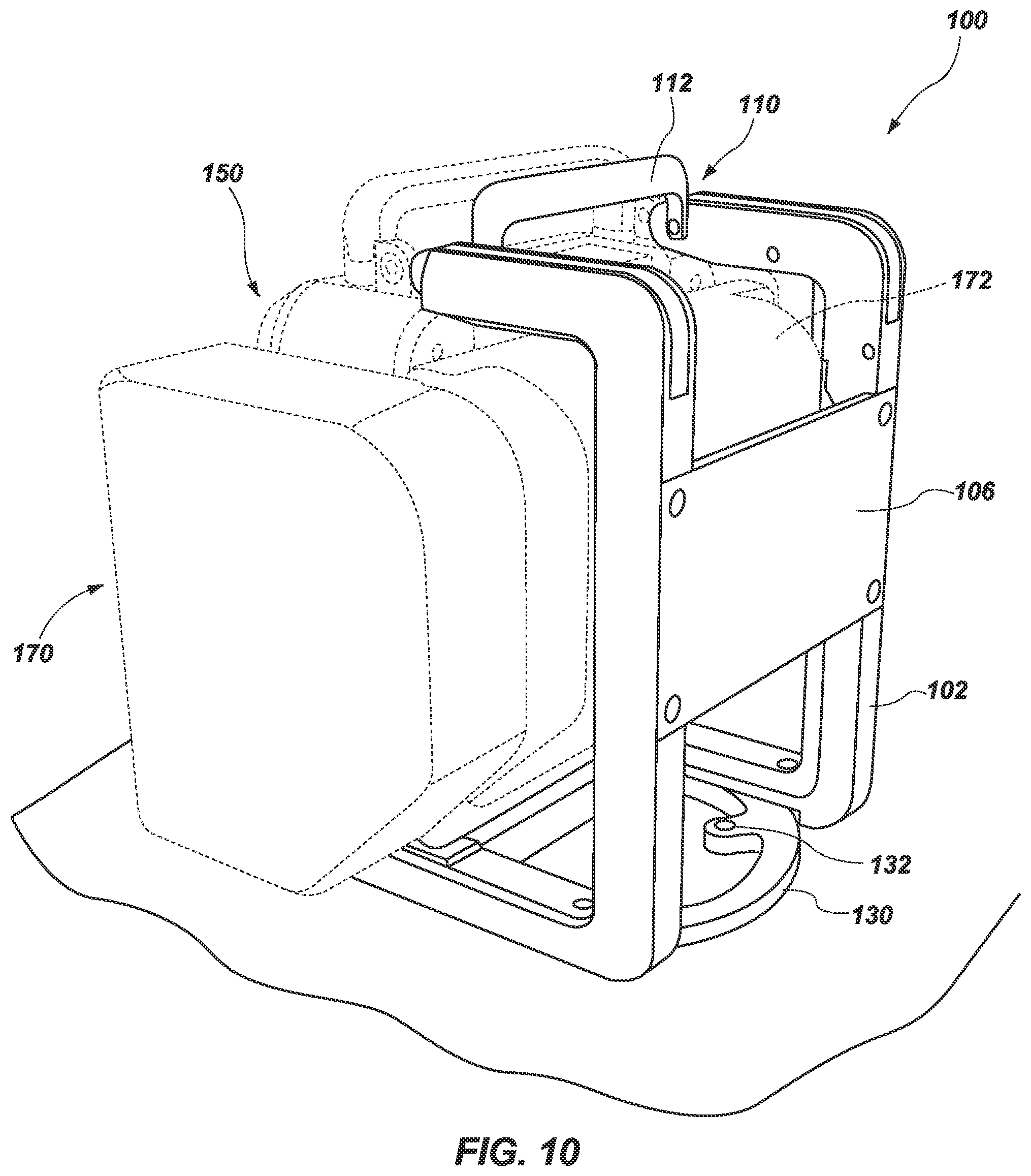 Patent US12320136 Figure 9 – Medical device docking station