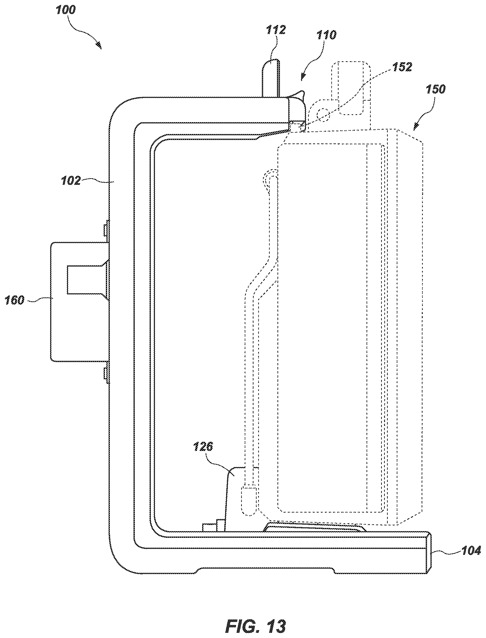 Patent US12320136 Figure 12 – Medical device docking station