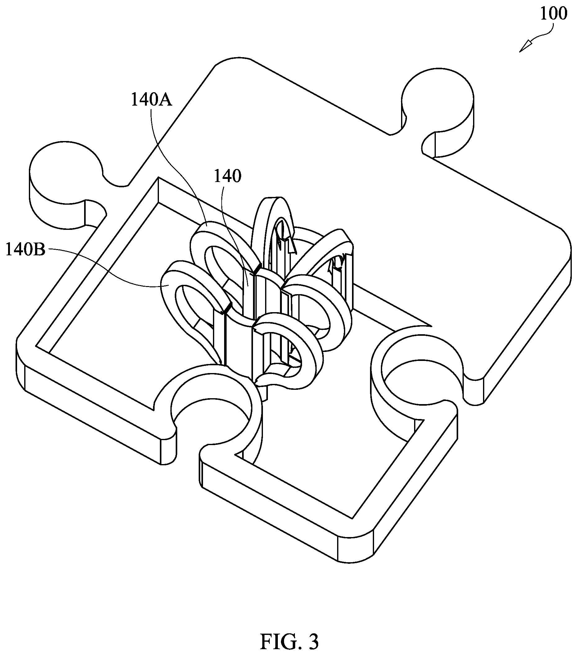 Patent US12320137 Figure 2 – Holding device for articles and method of constructing a holding device assembly