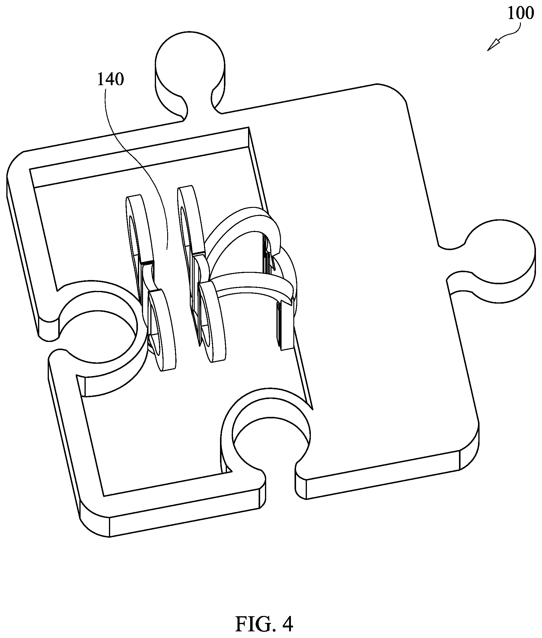Patent US12320137 Figure 3 – Holding device for articles and method of constructing a holding device assembly