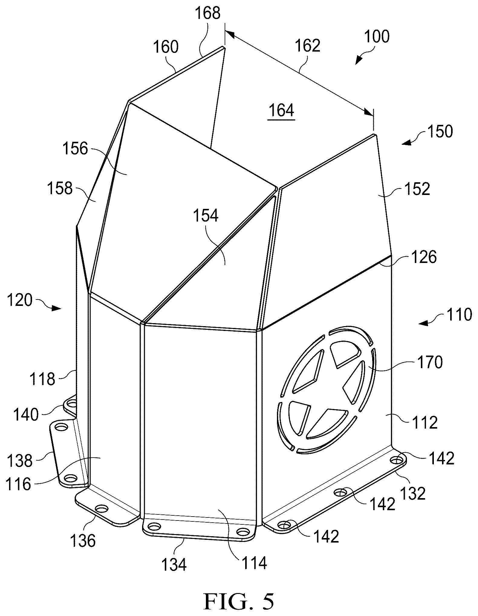 Patent US12320138 Figure 3 – Mailbox post protector with internal toolless interlock