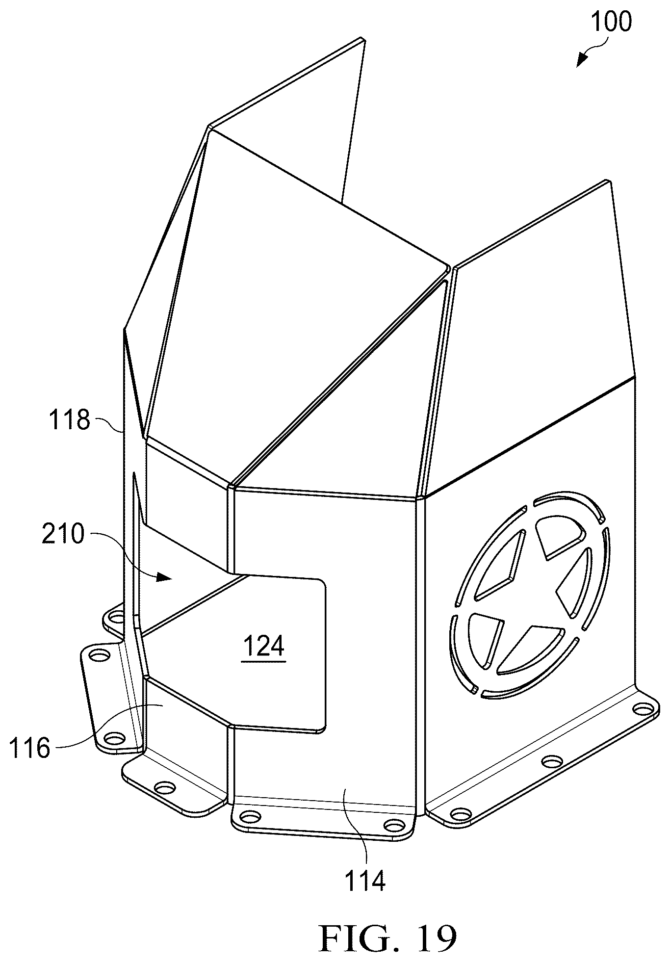 Patent US12320138 Figure 14 – Mailbox post protector with internal toolless interlock