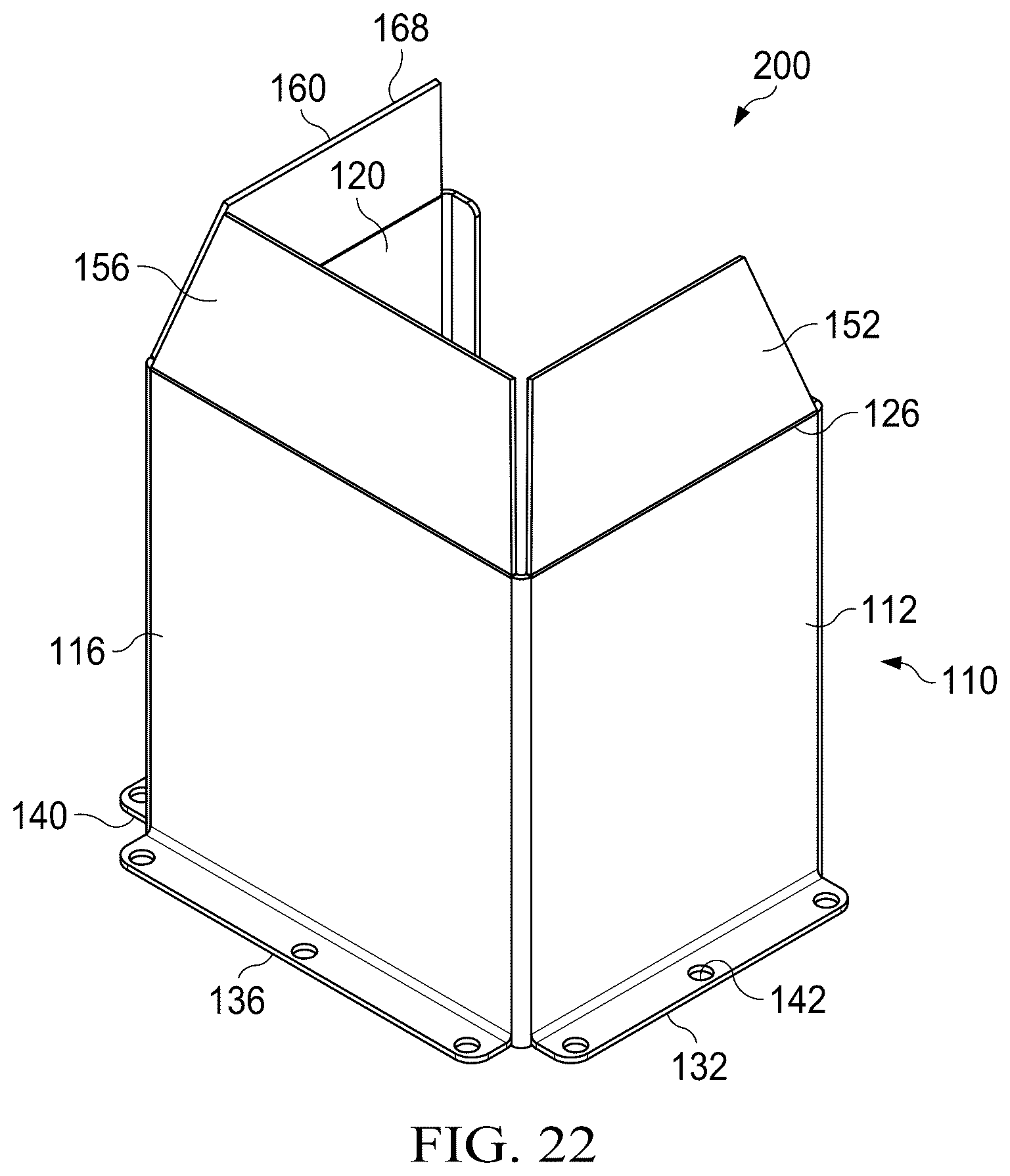 Patent US12320138 Figure 17 – Mailbox post protector with internal toolless interlock