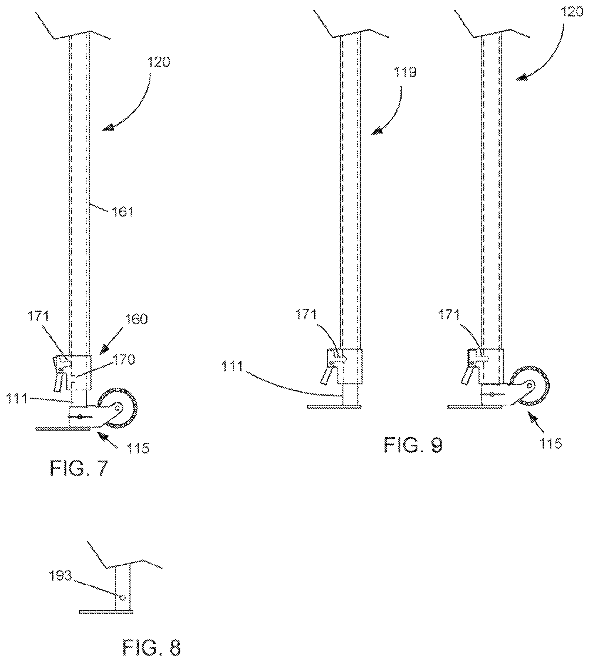 Patent US12320139 Figure 3 – Collapsible canopy with mobility device