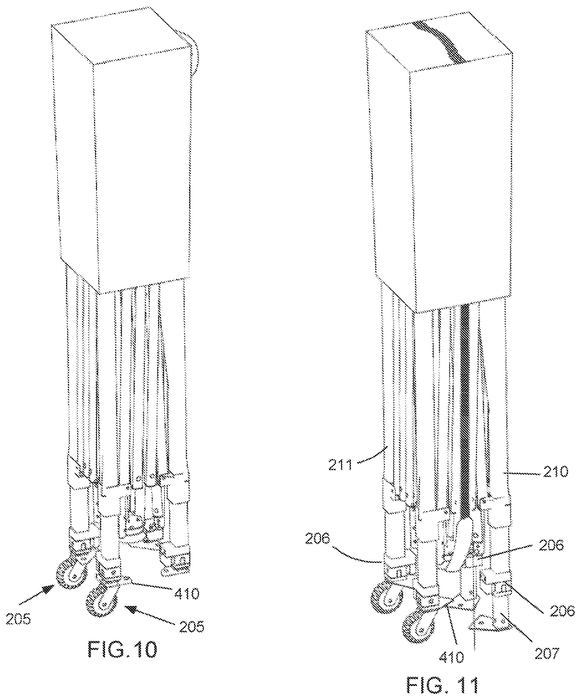 Patent US12320139 Figure 4 – Collapsible canopy with mobility device