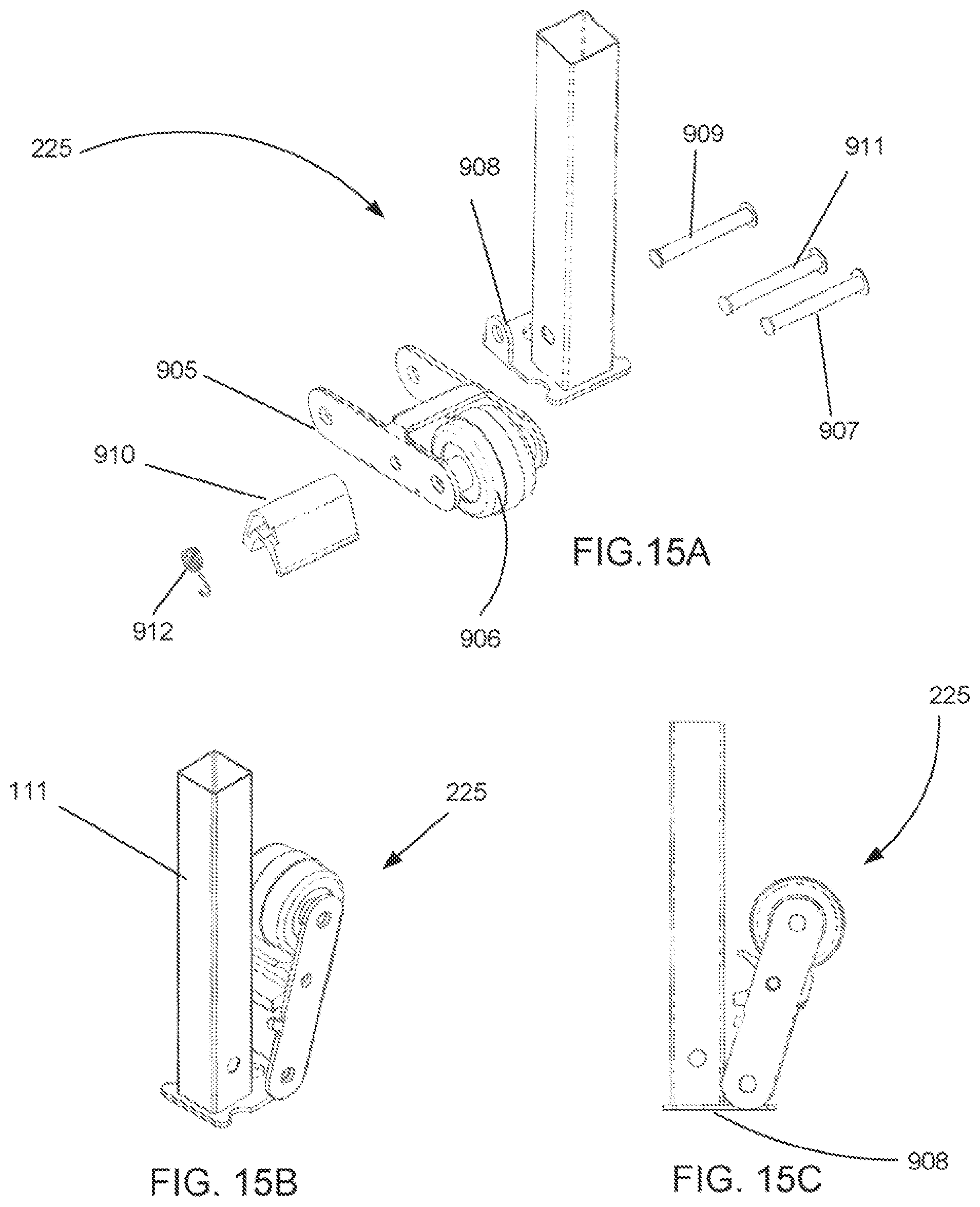 Patent US12320139 Figure 6 – Collapsible canopy with mobility device
