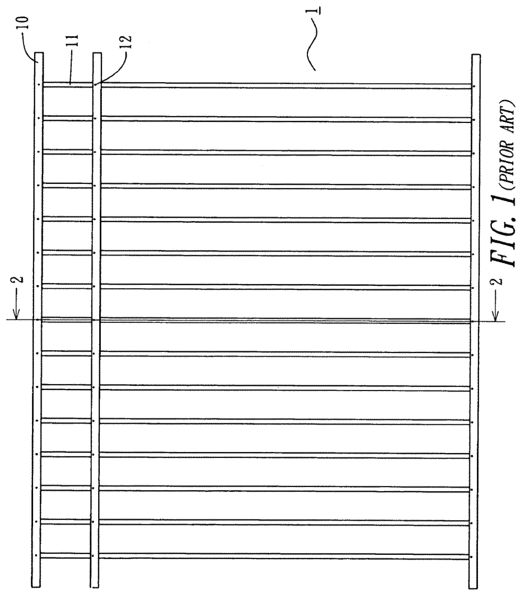Patent US12320140 Figure 1 – Hidden interconnection arrangement of fence or railing and assembling method thereof