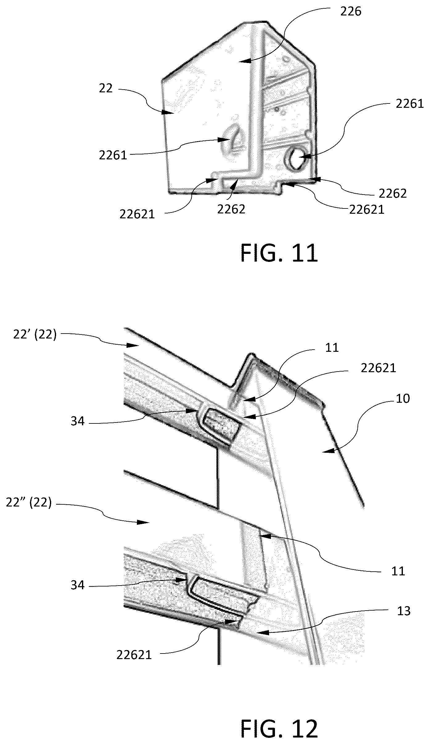 Patent US12320140 Figure 7 – Hidden interconnection arrangement of fence or railing and assembling method thereof