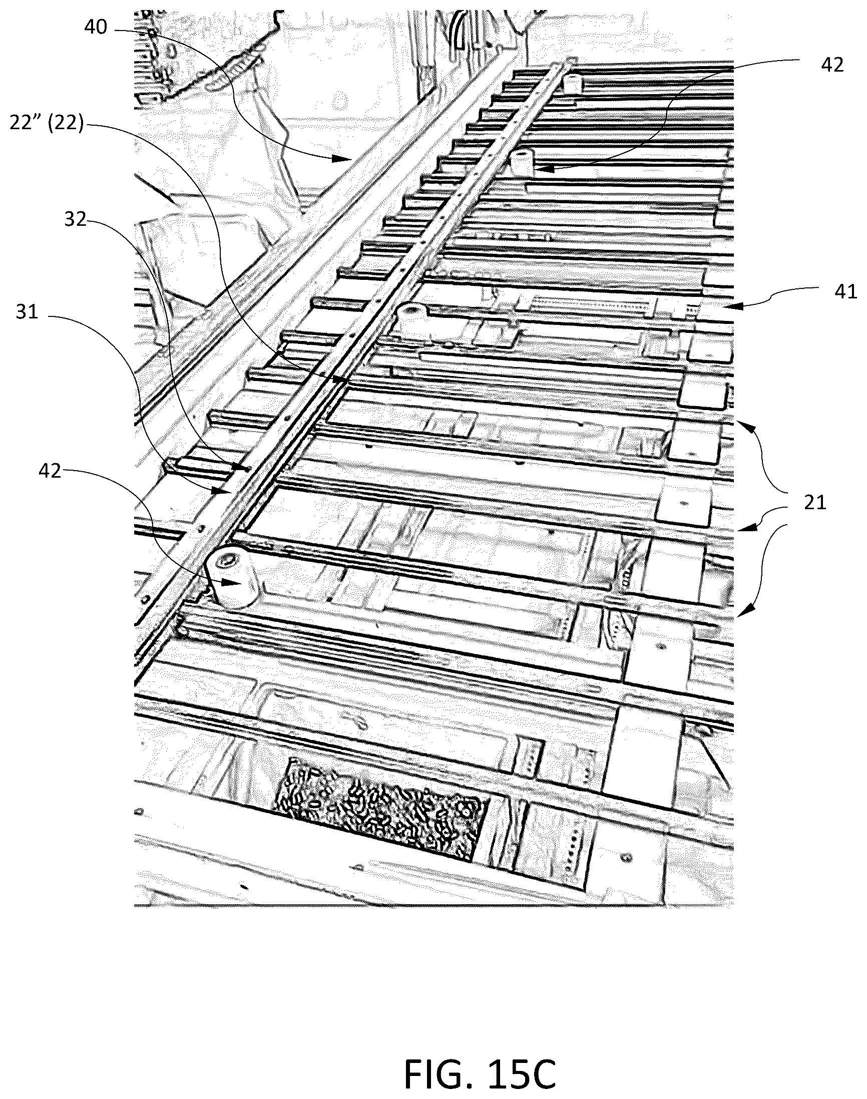Patent US12320140 Figure 10 – Hidden interconnection arrangement of fence or railing and assembling method thereof