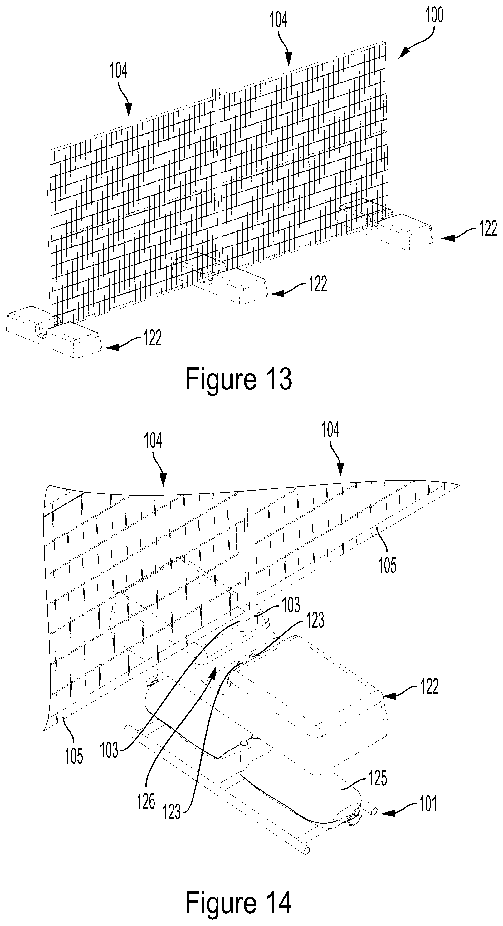 Patent US12320141 Figure 6 – Temporary barrier fencing