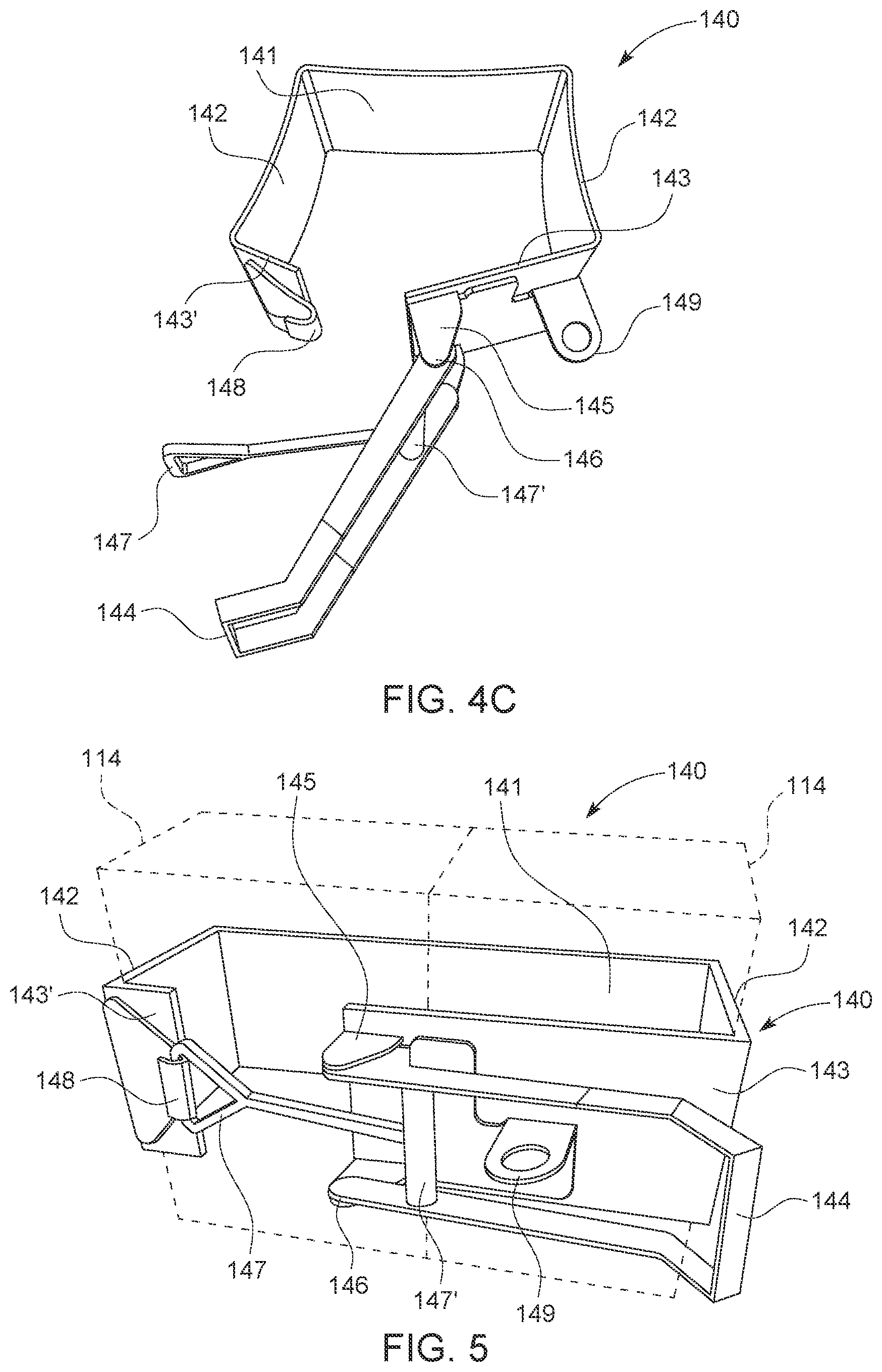 Patent US12320142 Figure 5 – Modular fence system