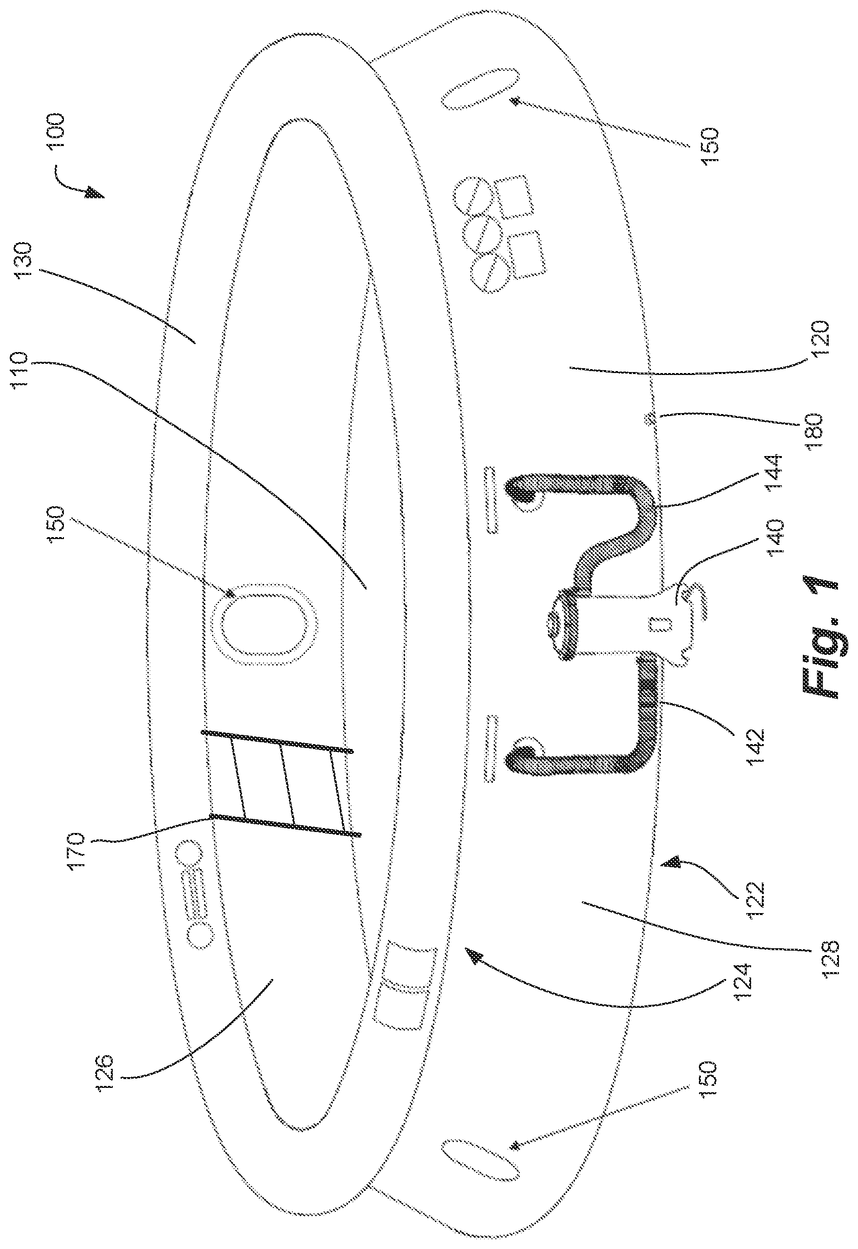 Patent US12320143 Figure 1 – Drain plug for an above-ground pool