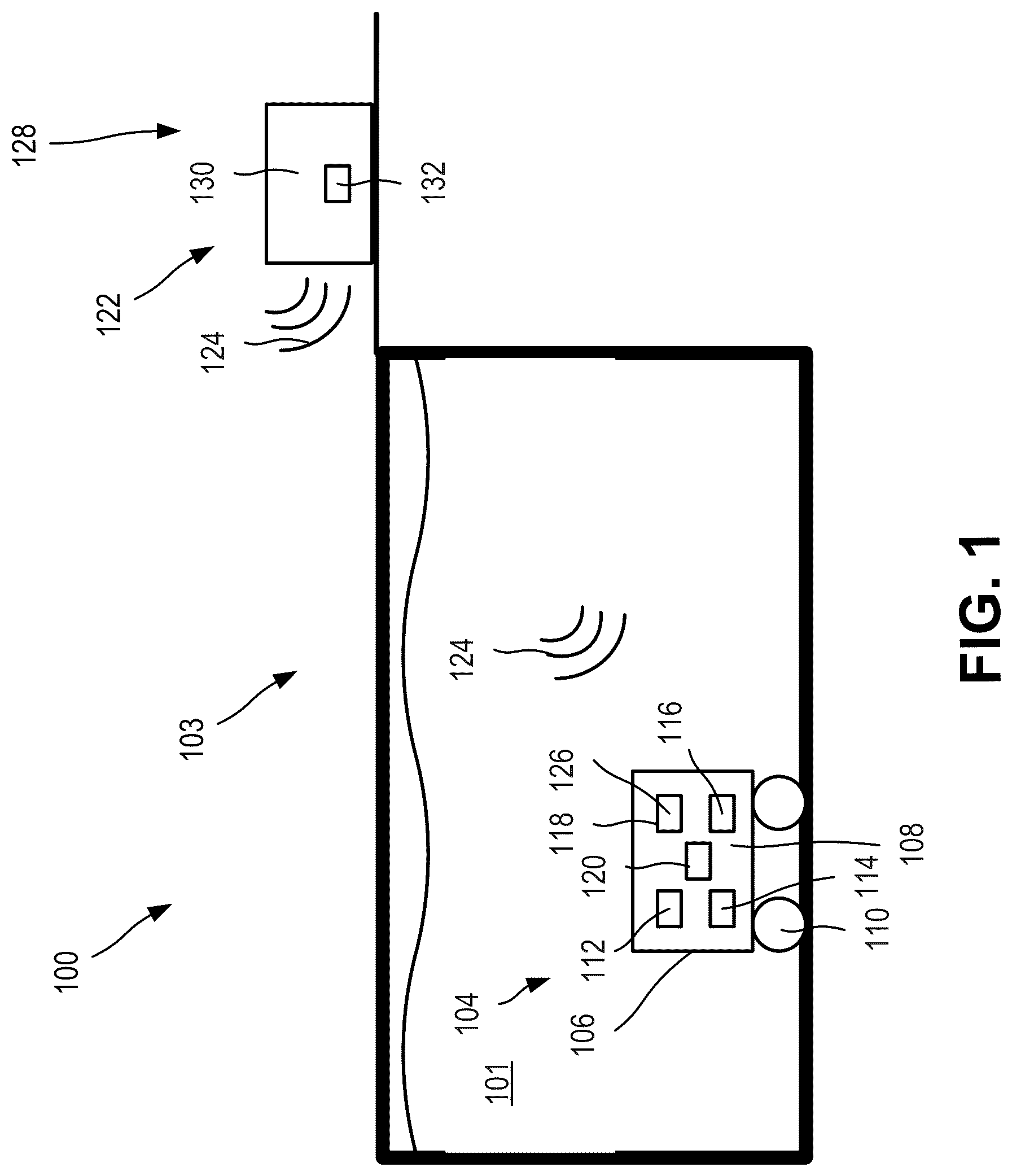 Patent US12320144 Figure 1 – Concepts underwater communication with equipment such as automatic swimming pool cleaners