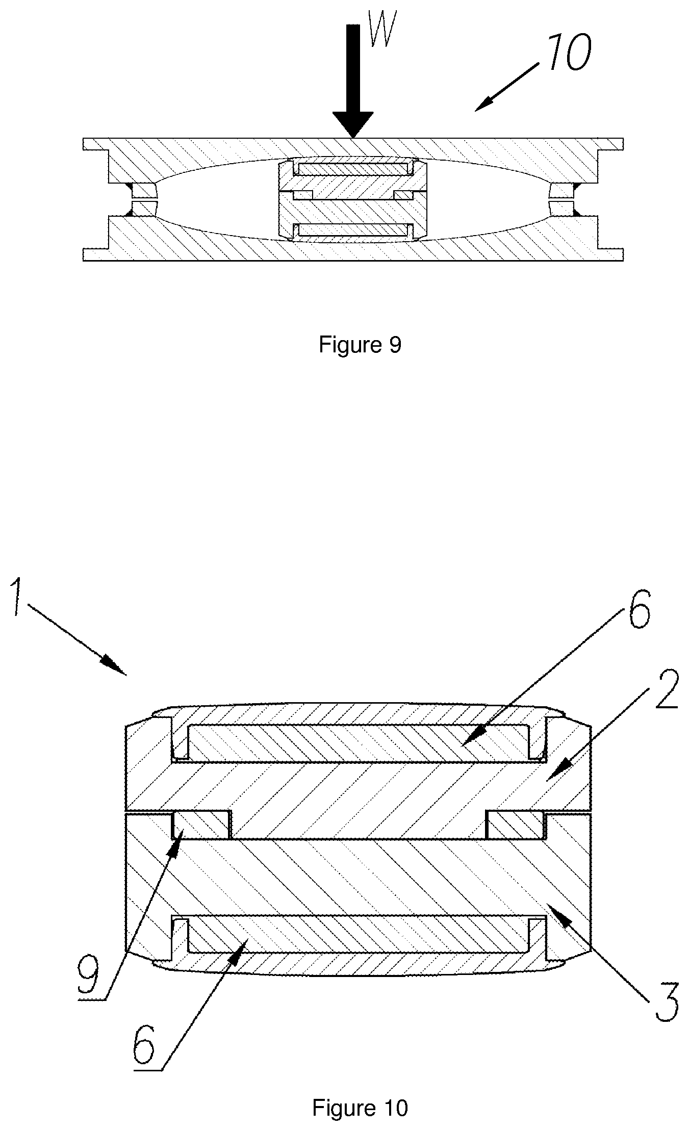 Patent US12320146 Figure 4 – Composite sliding block for frictional-type seismic isolators and seismic isolators with said composite sliding block