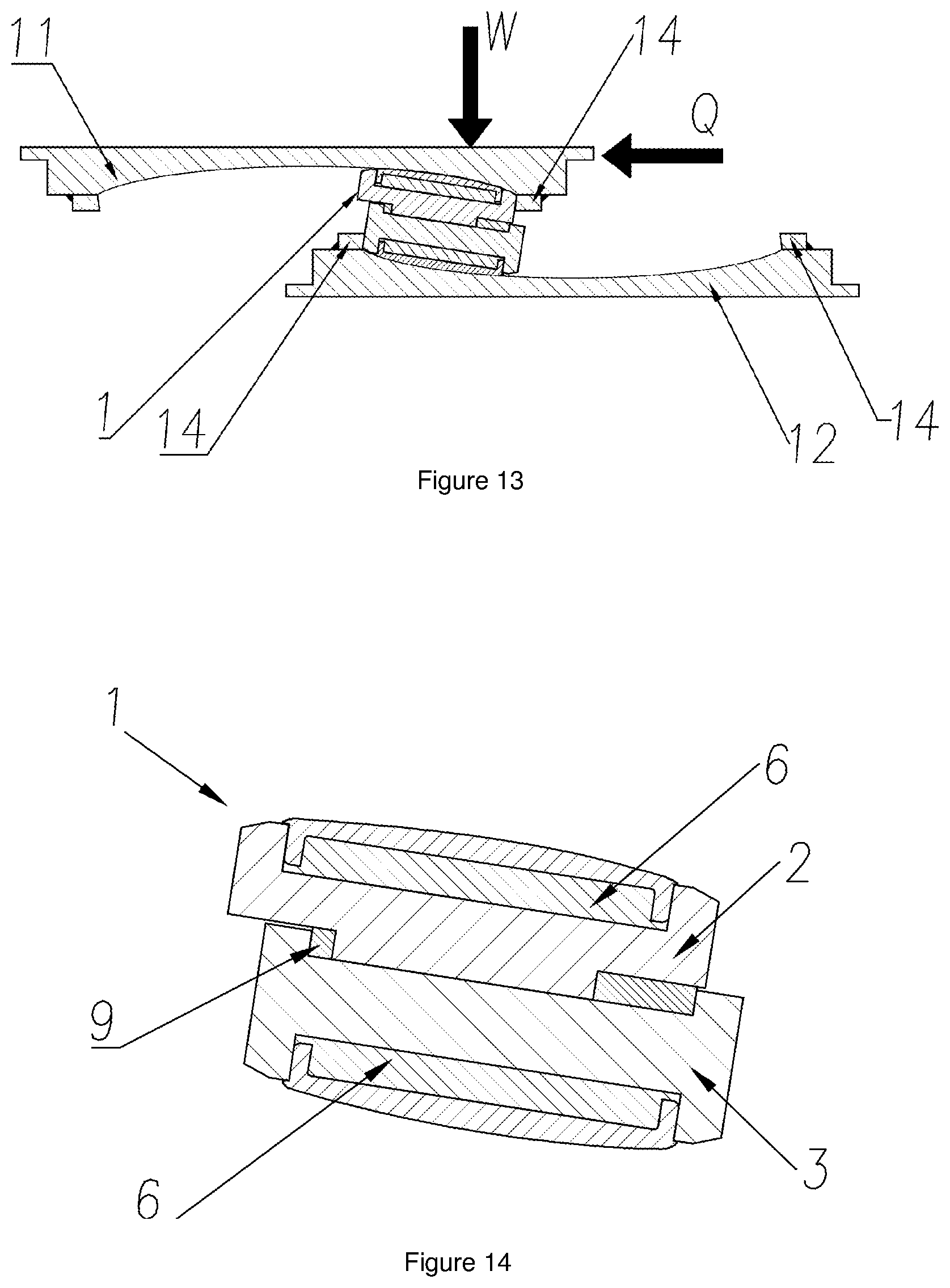 Patent US12320146 Figure 6 – Composite sliding block for frictional-type seismic isolators and seismic isolators with said composite sliding block