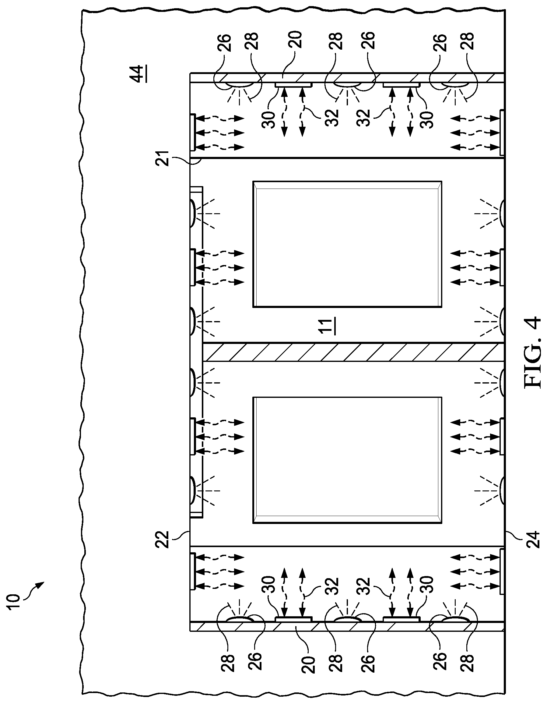 Patent US12320147 Figure 4 – Manual and automatic disinfecting door system and method