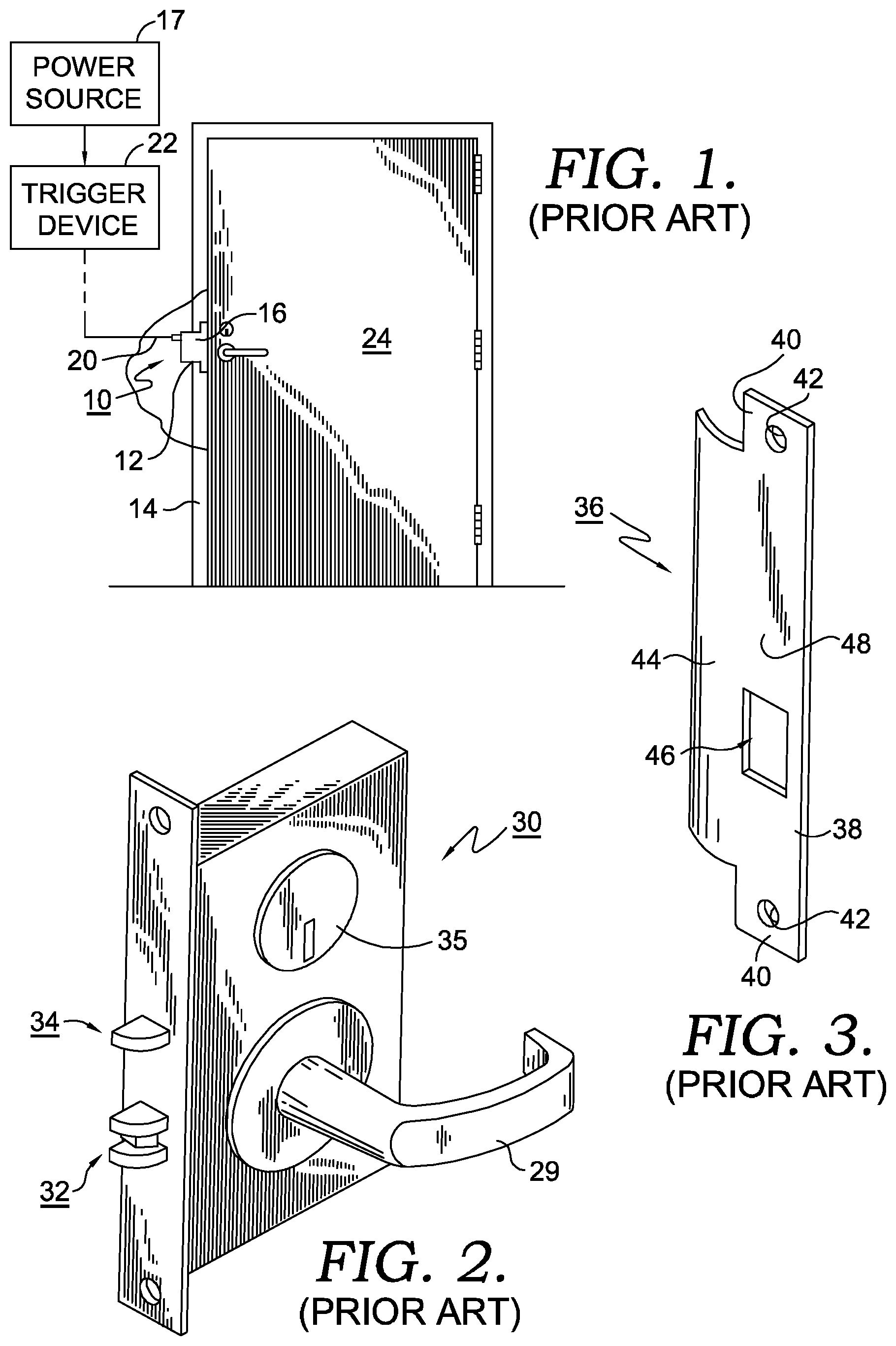 Patent US12320148 Figure 1 – Electric door strike keeper