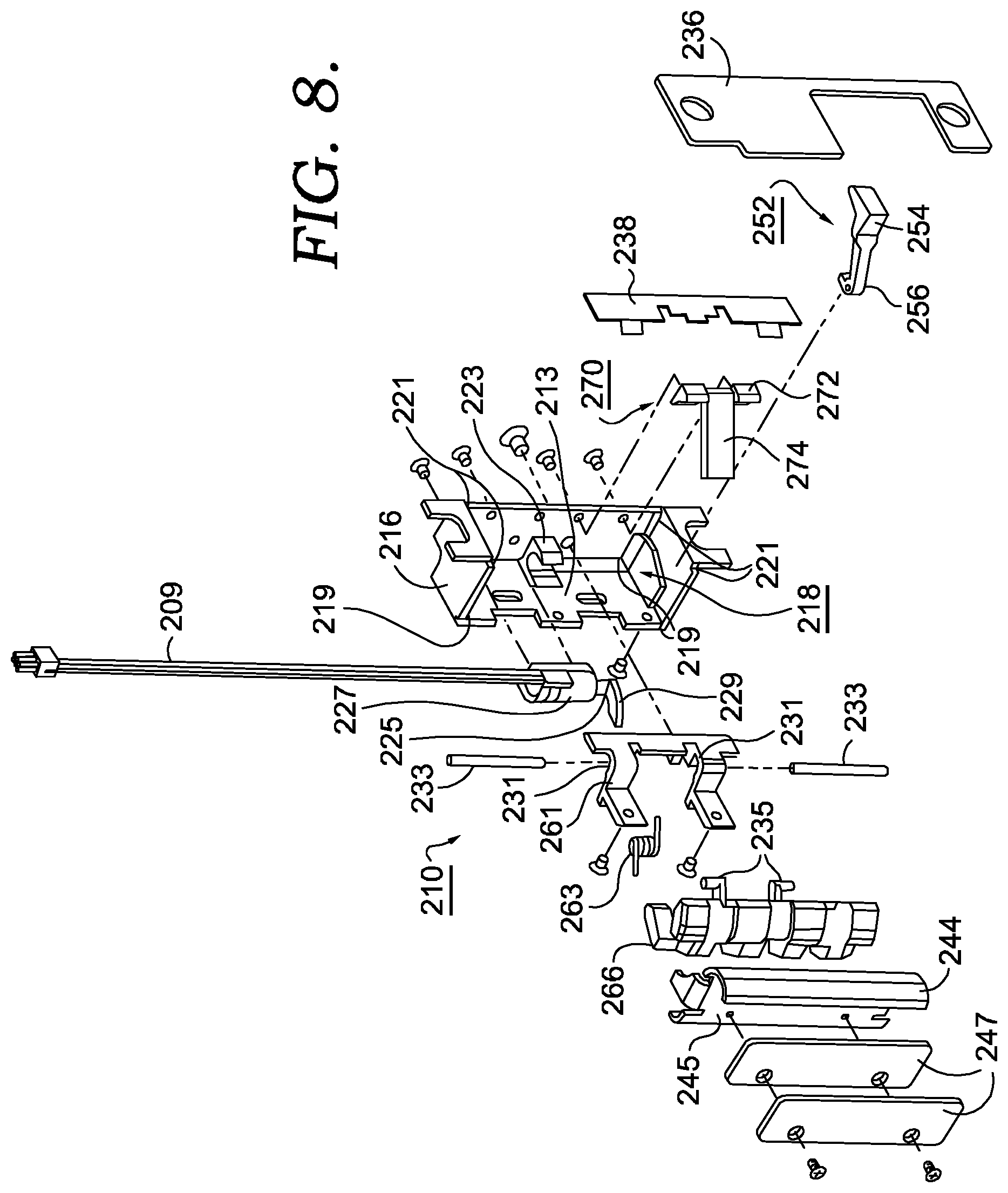 Patent US12320148 Figure 4 – Electric door strike keeper